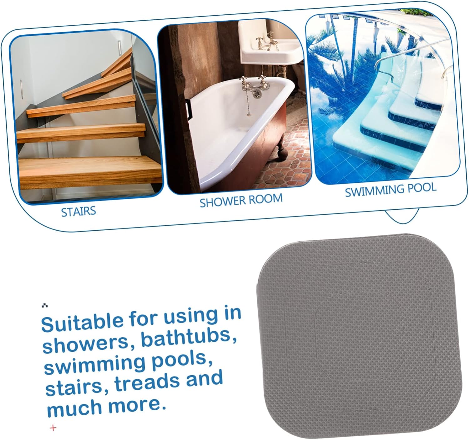 Yardenfun 20Sheets Non-Slip Bath Stickers for Showers and Bathtubs 1
