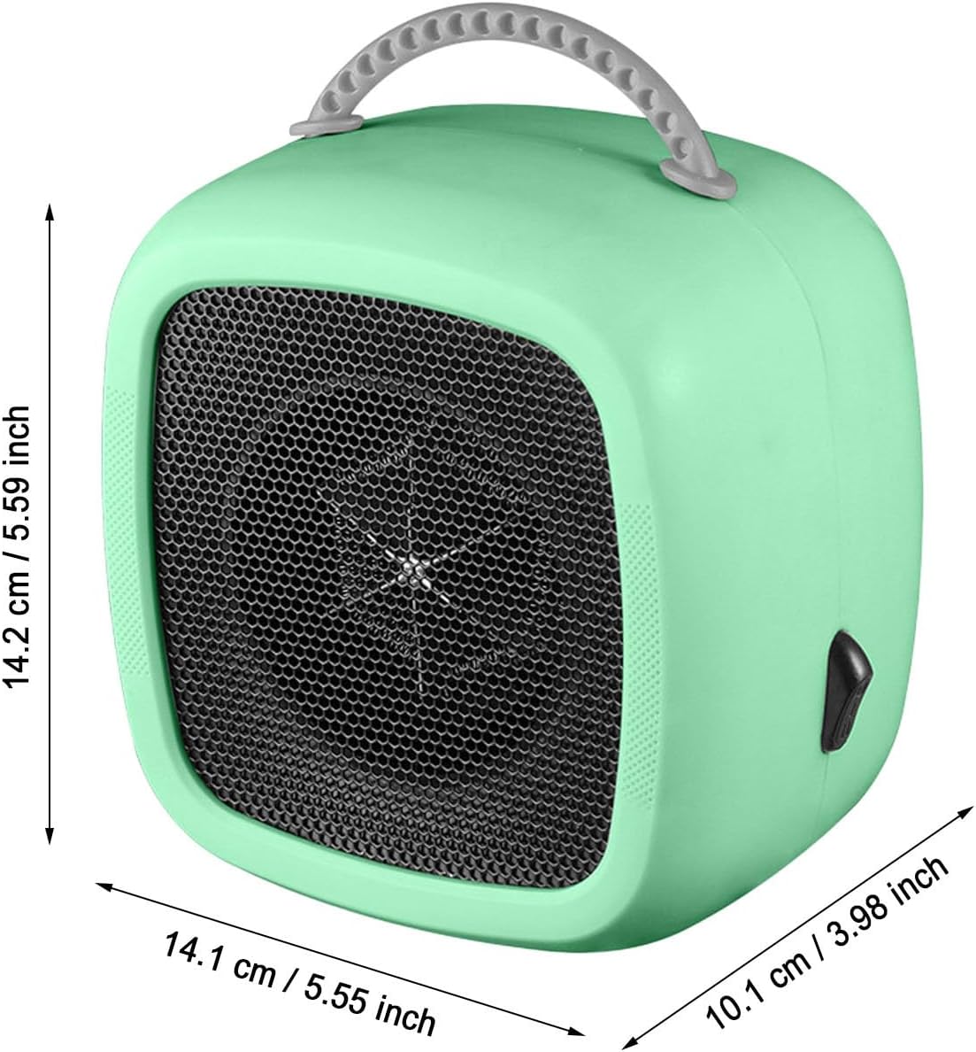 Gooddyiyukey 500W Quiet Electric Heater with 2 Modes