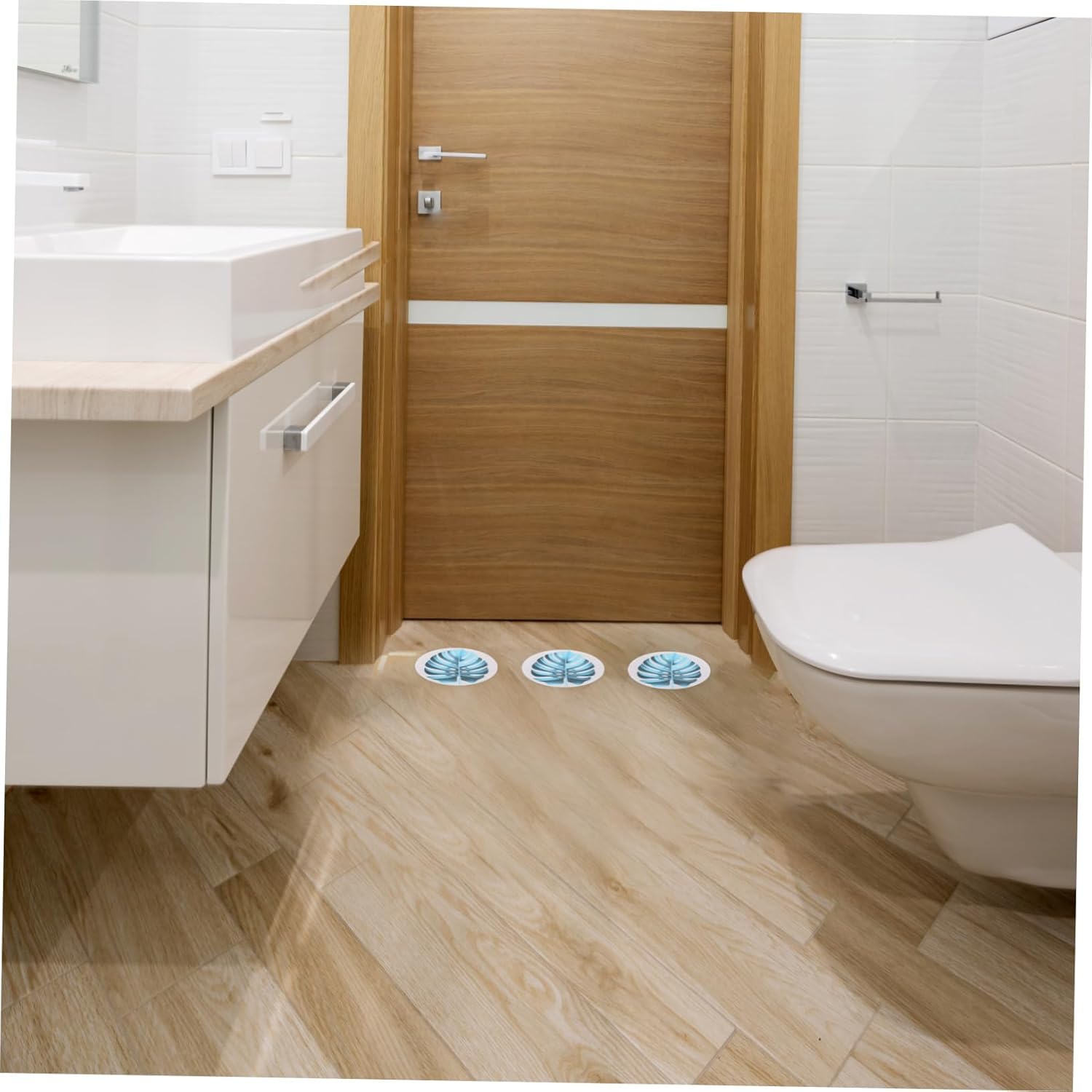 FOYTOKI 1Set Leaf Non-Slip Bathtub Stickers