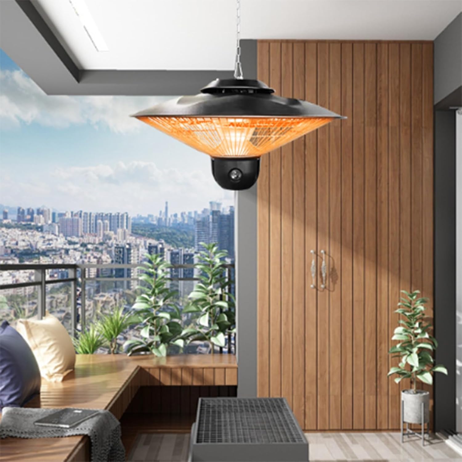 Jidanmian Electric Outdoor Heater with Remote Control