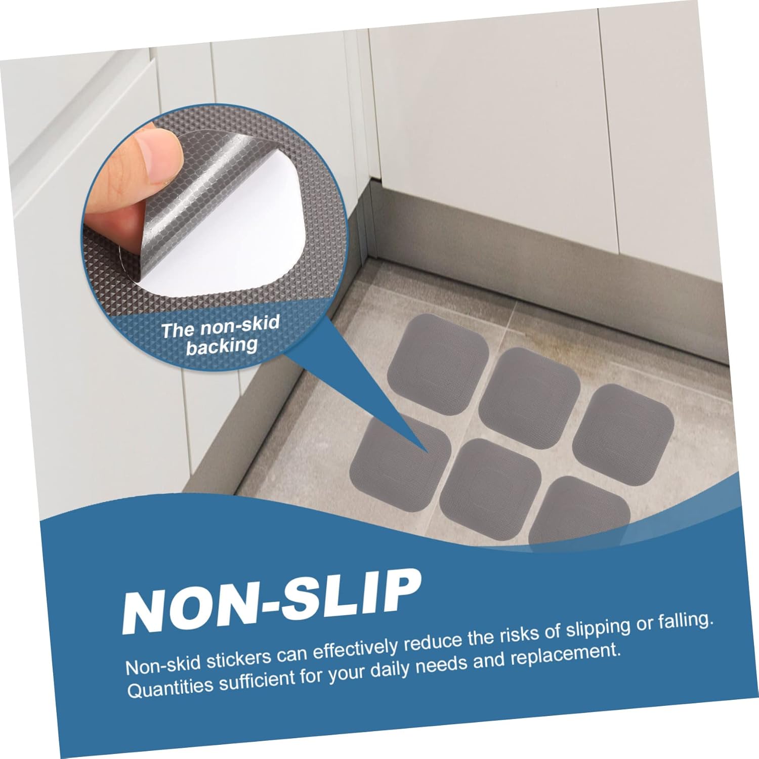 Happyyami 20Sheets Non Slip Bathtub Stickers for Safety