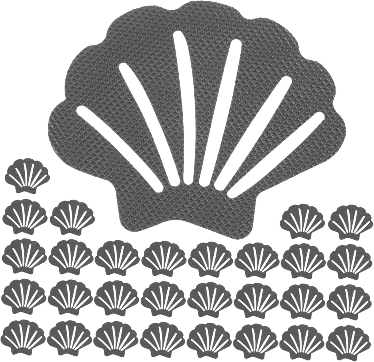 Zerodeko 30Pcs Non-Slip Shell Stickers for Bath Towels and Stairs