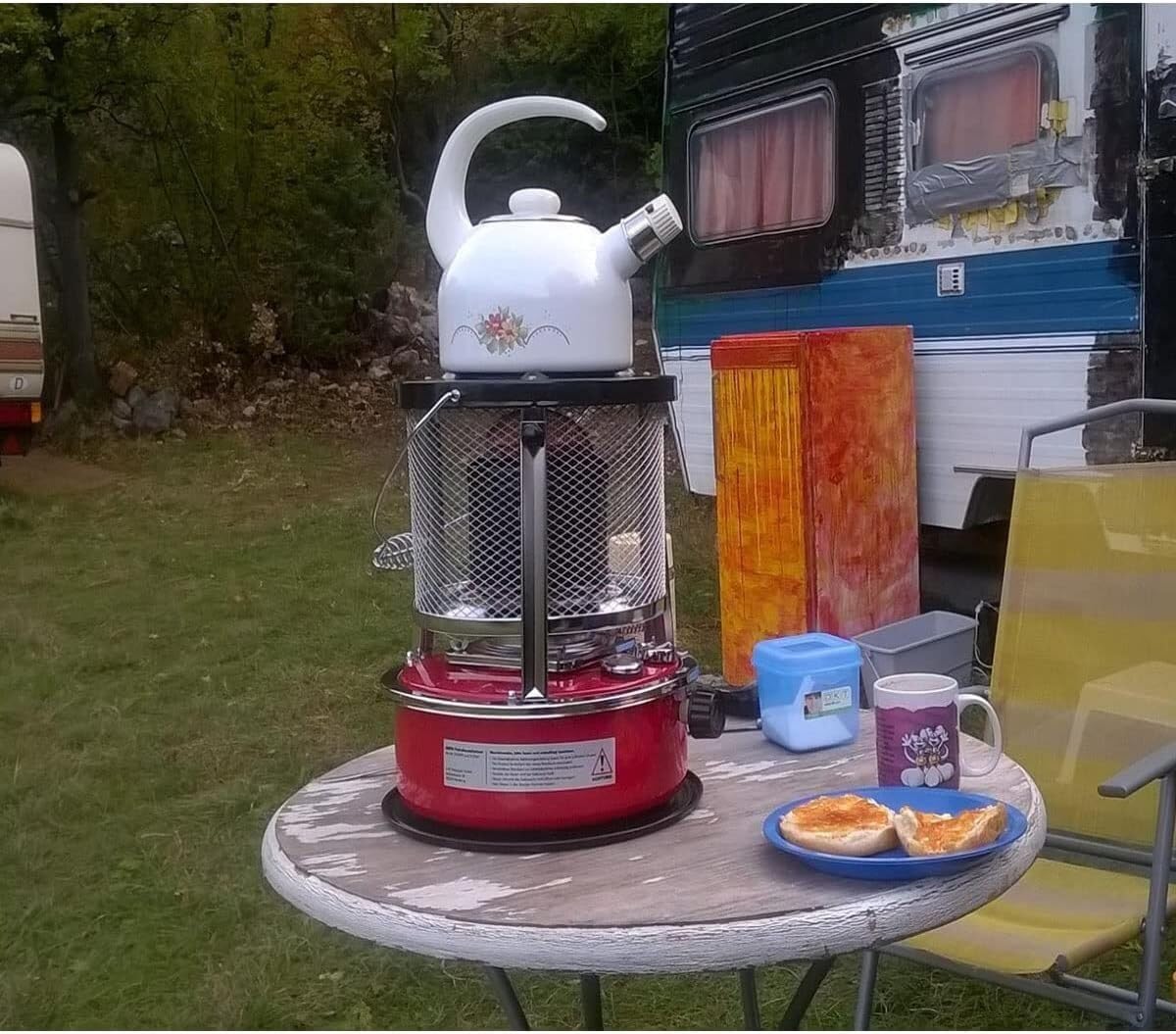 Outdoor Kerosene Heater with 6 Wicks and 2 Gloves