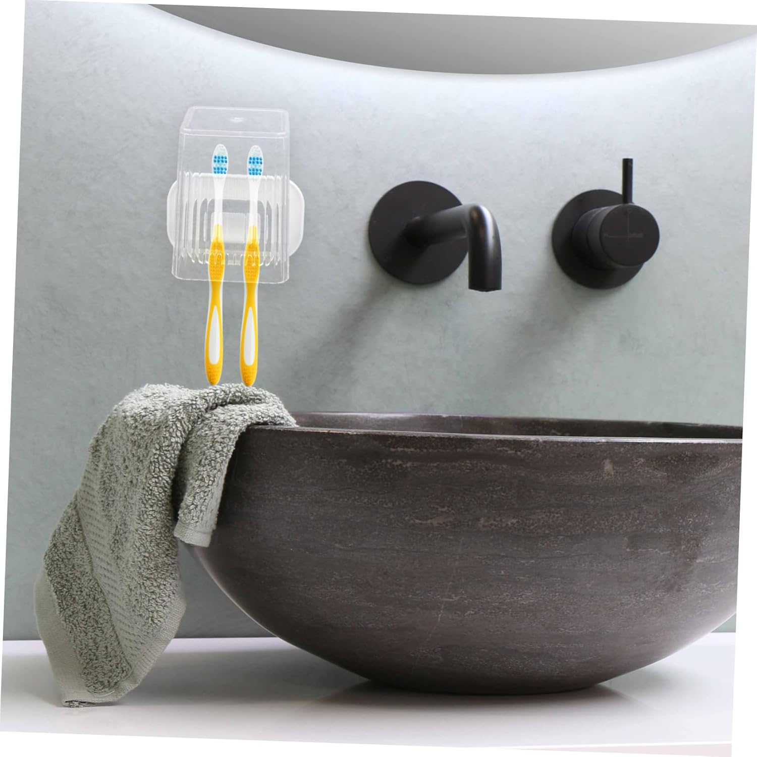 Ciieeo 2-Position Wall-Mounted Toothbrush Holder