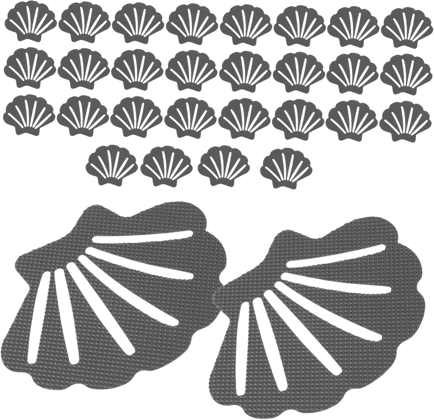 30Pcs Shell Shaped Non-Slip Bathroom Stickers