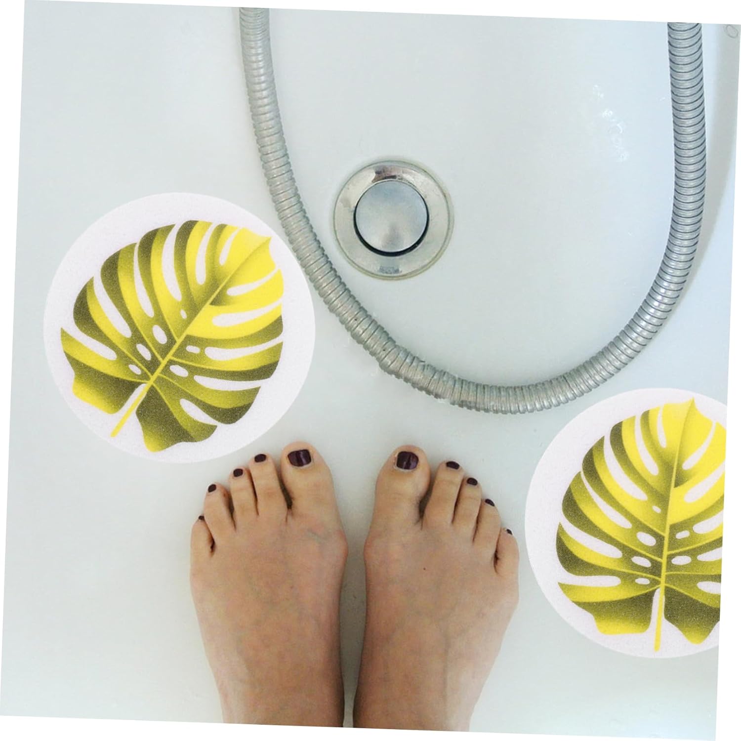 ABOOFAN Leaf Shape Non-Slip Bath Decals