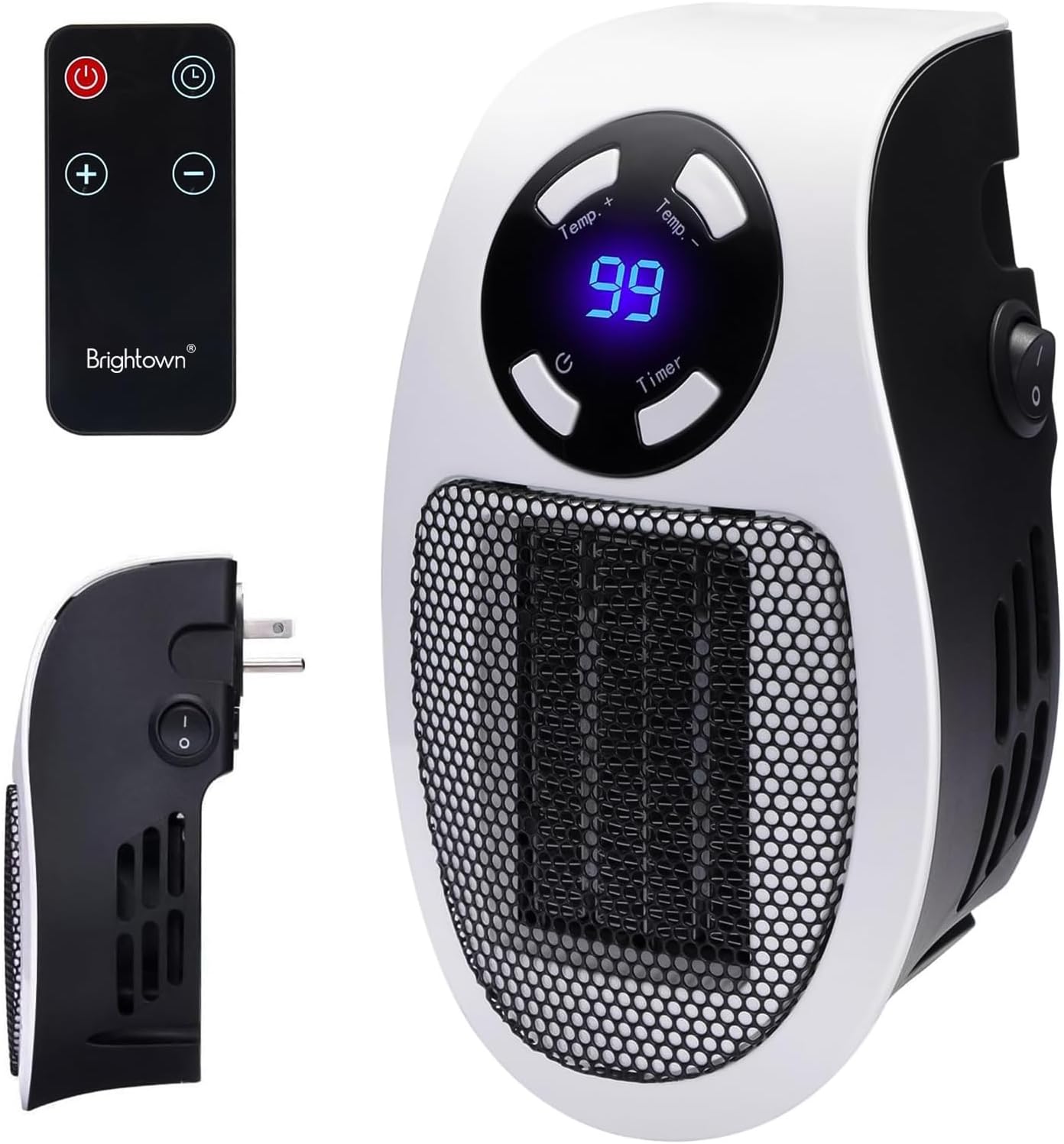 Brightown Wall Space Heater 450W Remote Control