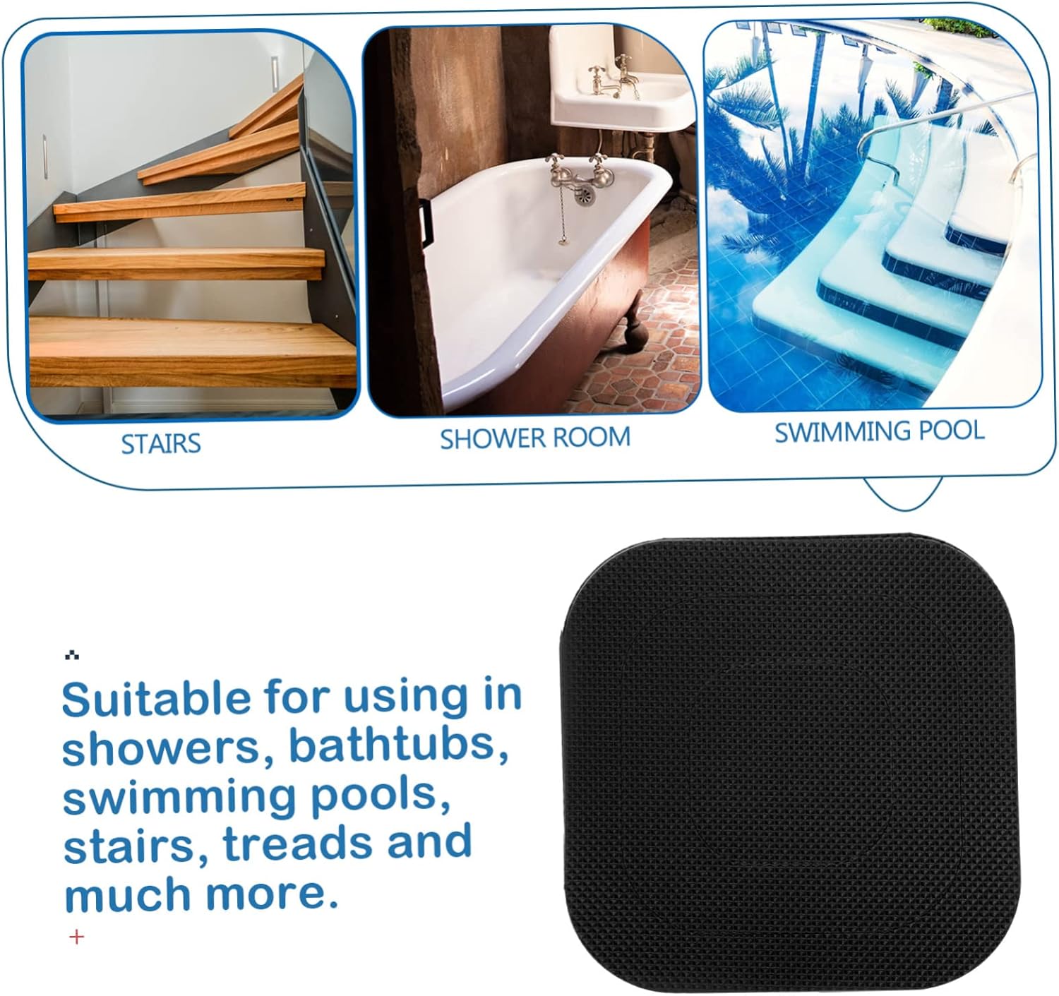 CANIGHT Non-Slip Bathtub Stickers for Bathroom Safety