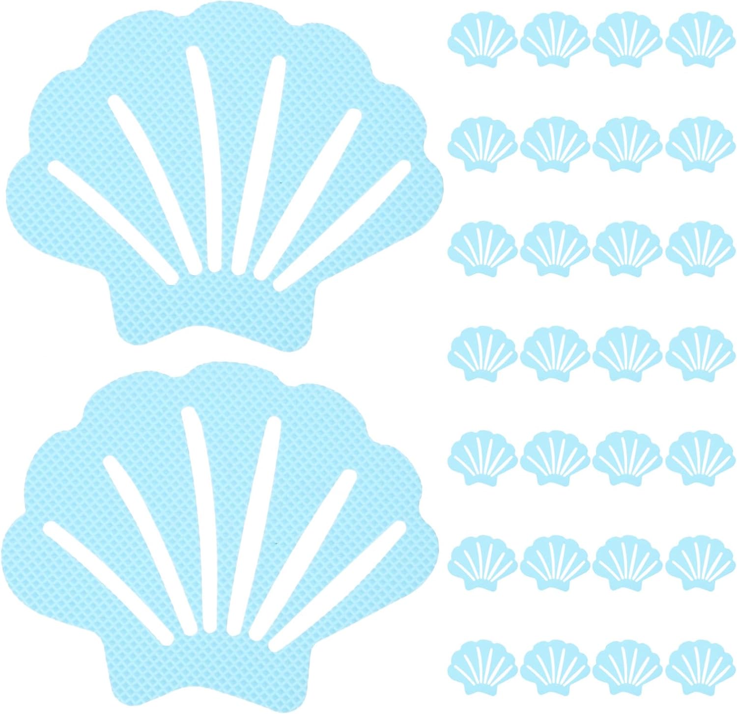 Zerodeko Non-Slip Bathtub Stickers with Shell Design