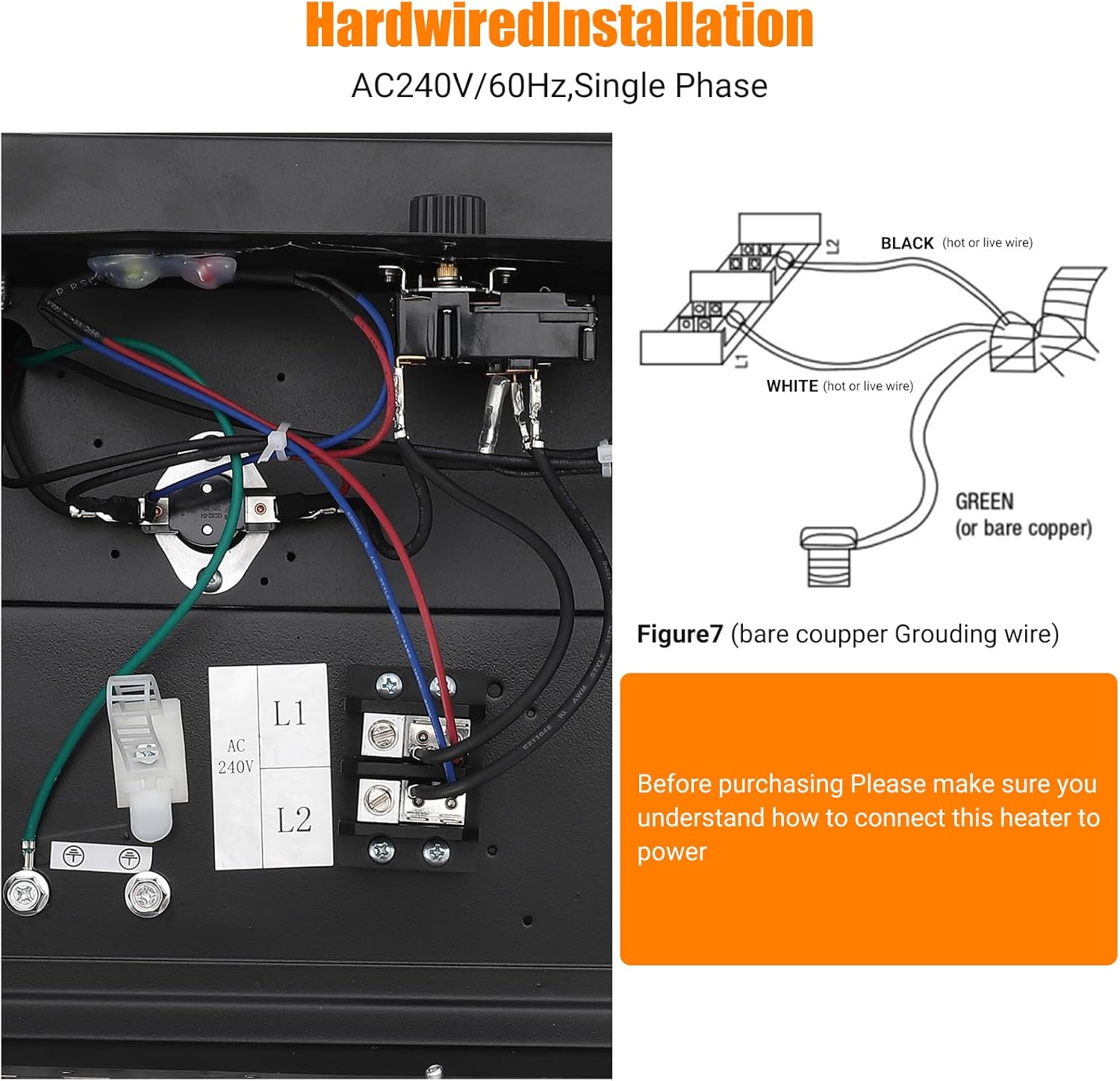 GarveeTech 5000W Ceiling Mount Garage Heater