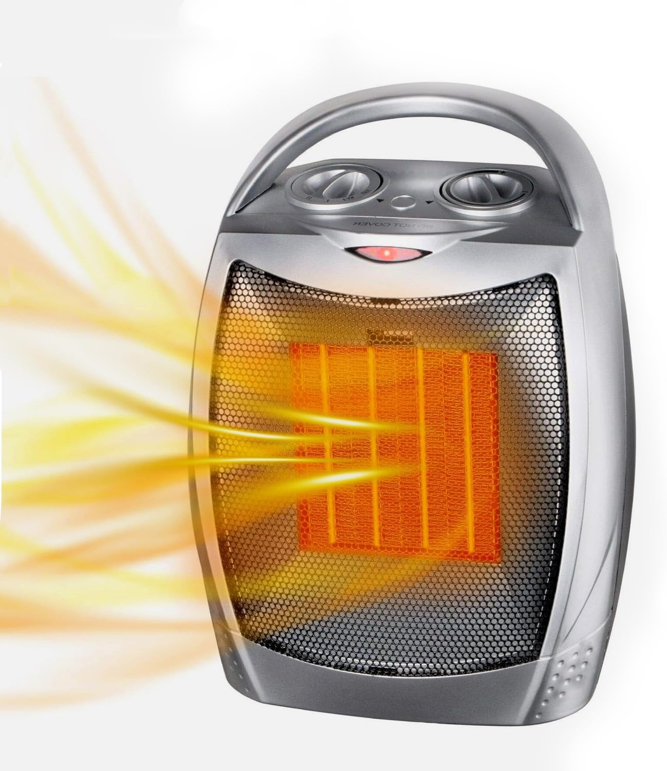 Upwsma 2 in 1 Space Heater with Fan - 1500W750W Adjustable