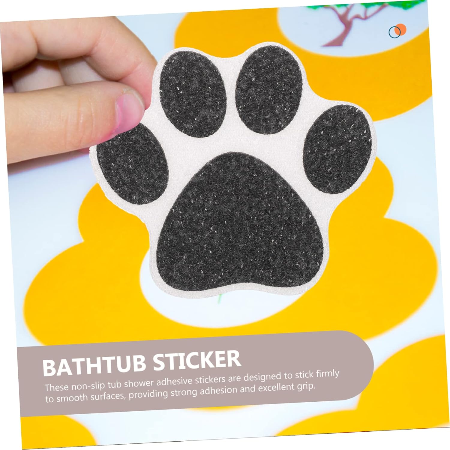 HAKIDZEL 10Pcs Non-Slip Paw Bathtub Stickers 1