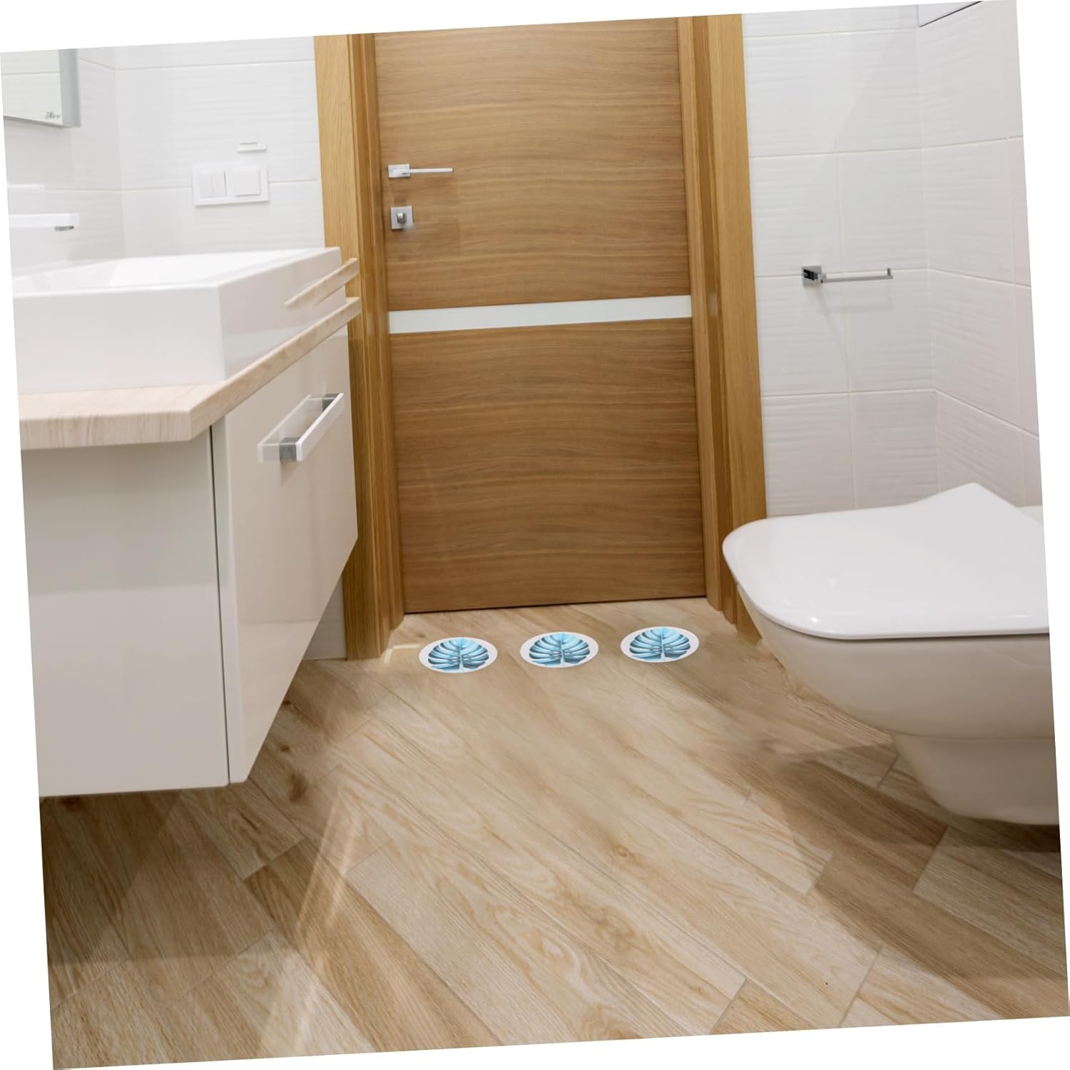 1Set Lovely Leaf Non Slip Bathtub Stickers