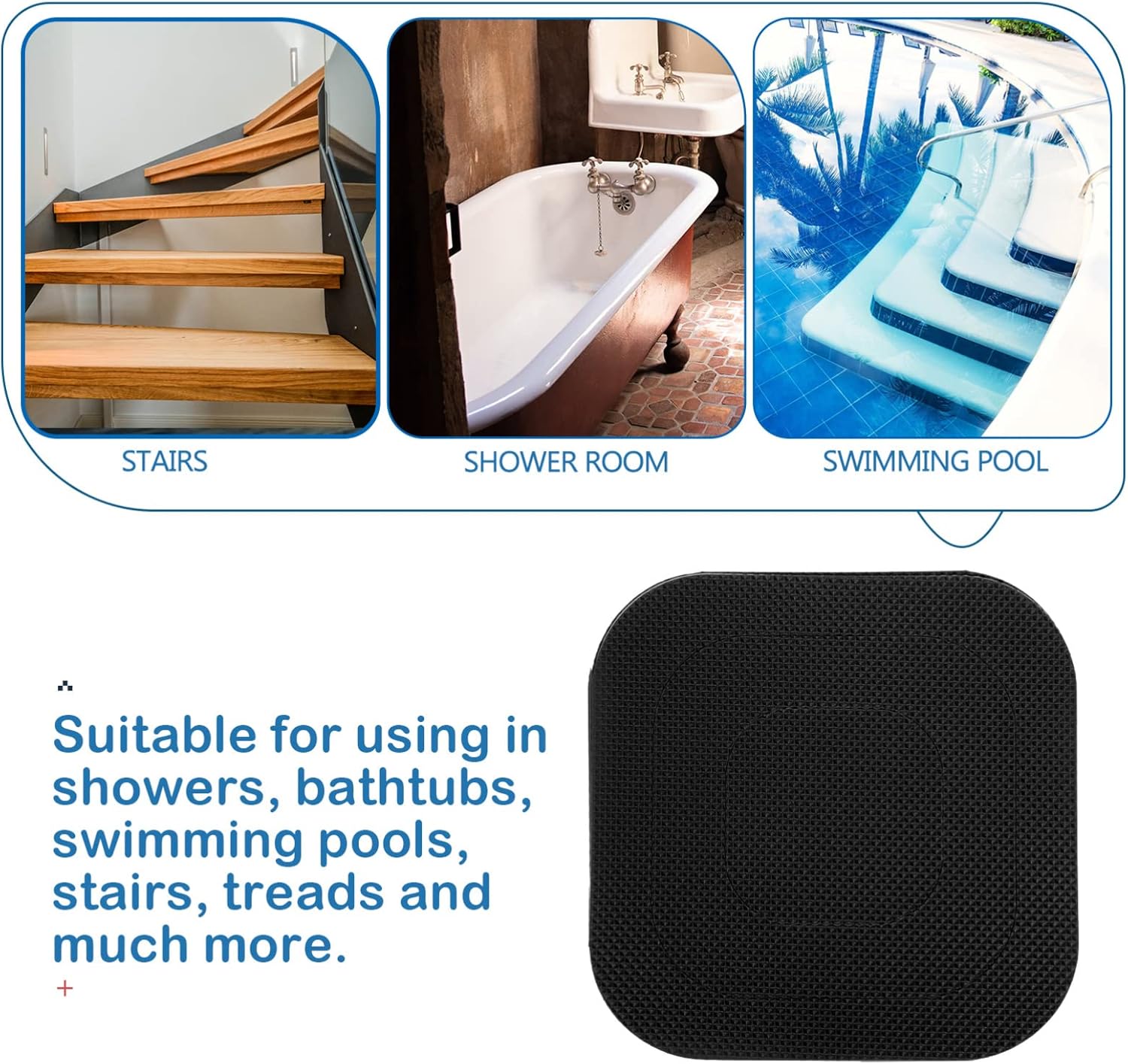 20 Sheets Non-Slip Bathtub Stickers for Bathroom Decor