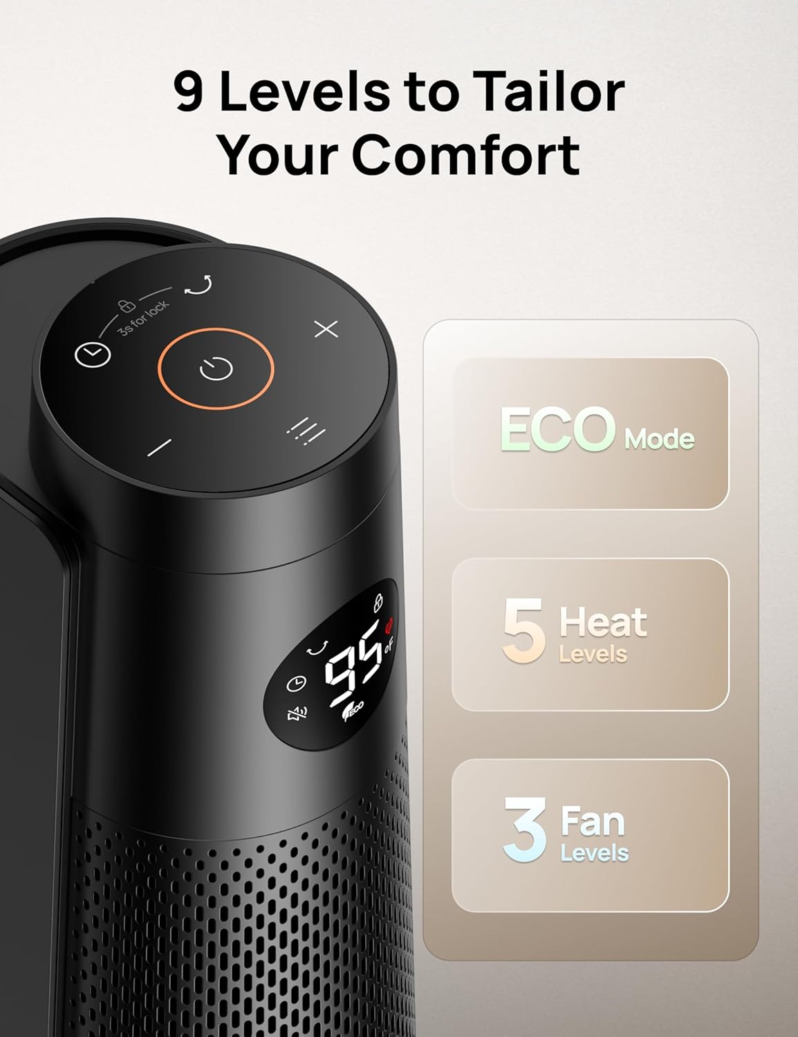 Dreo Large Room Space Heater with Remote and Oscillation