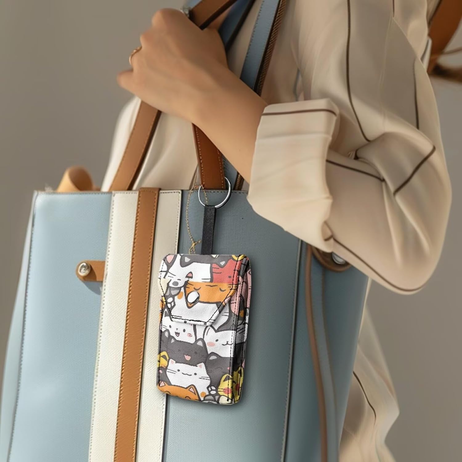 Uorisanigo Cartoon Cat Tissue Holder for Girls