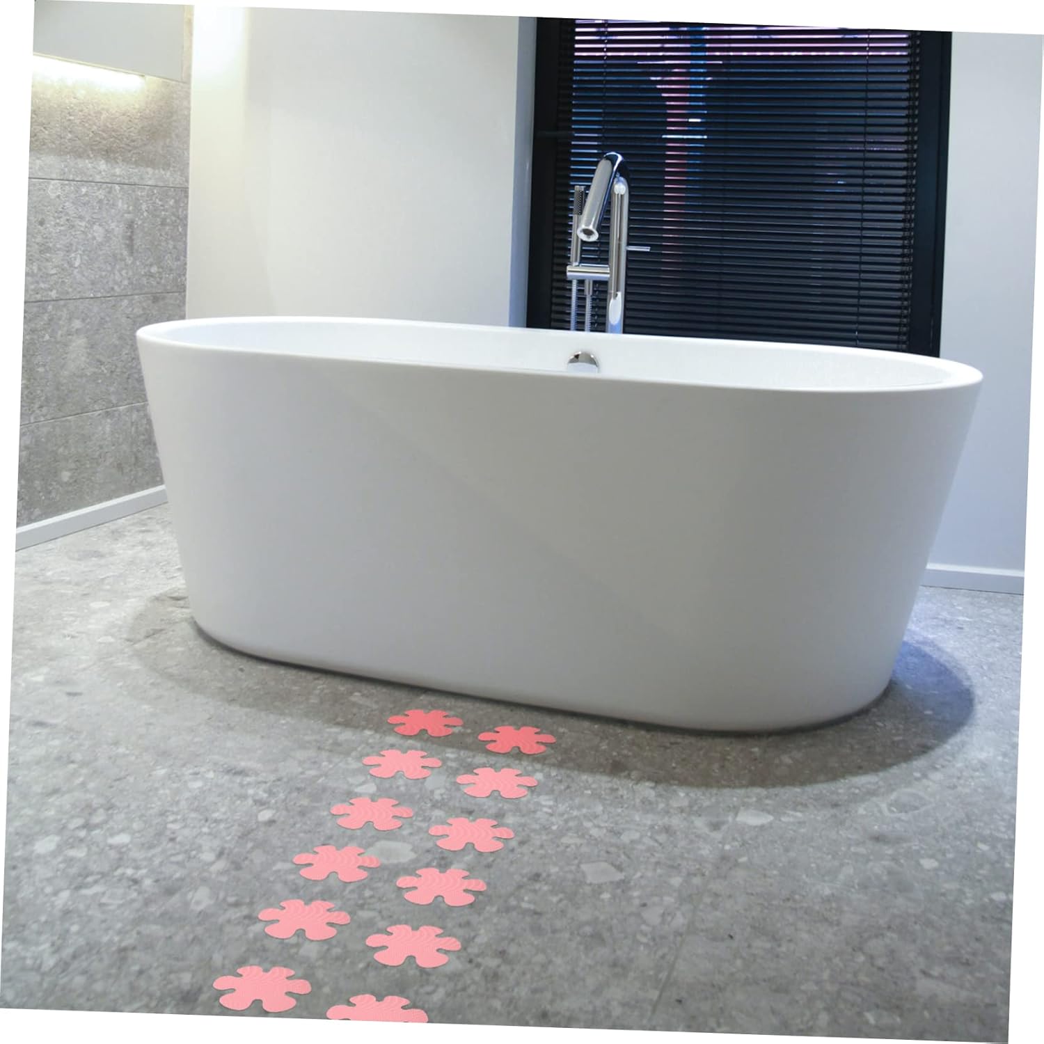HOOTNEE 1Set Non Skid Bathtub Stickers with Scraper