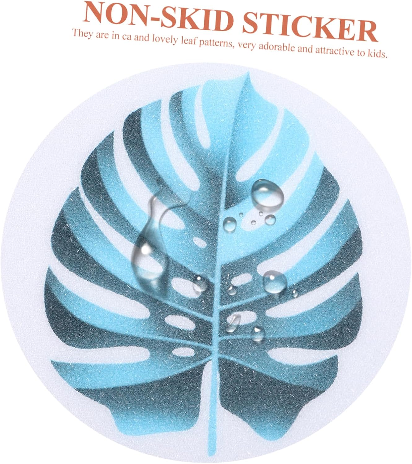 1Set Non-Slip Bathtub Stickers Leaf Design
