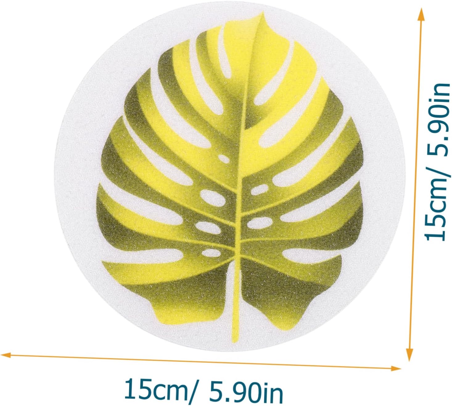ABOOFAN Leaf Shape Non-Slip Bath Decals