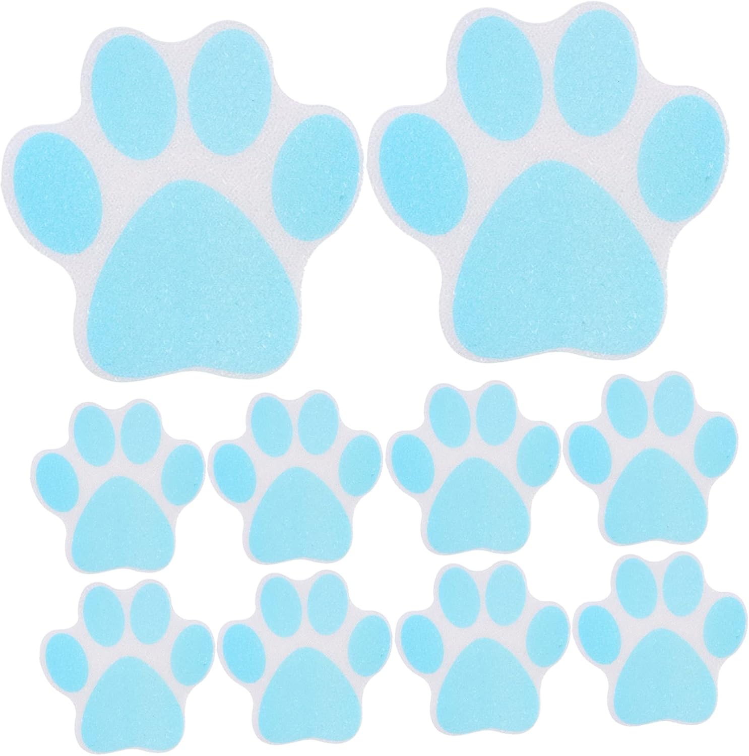 TINEASUR Anti-Fall Stickers 10pcs Non-Slip Paw Print Decals