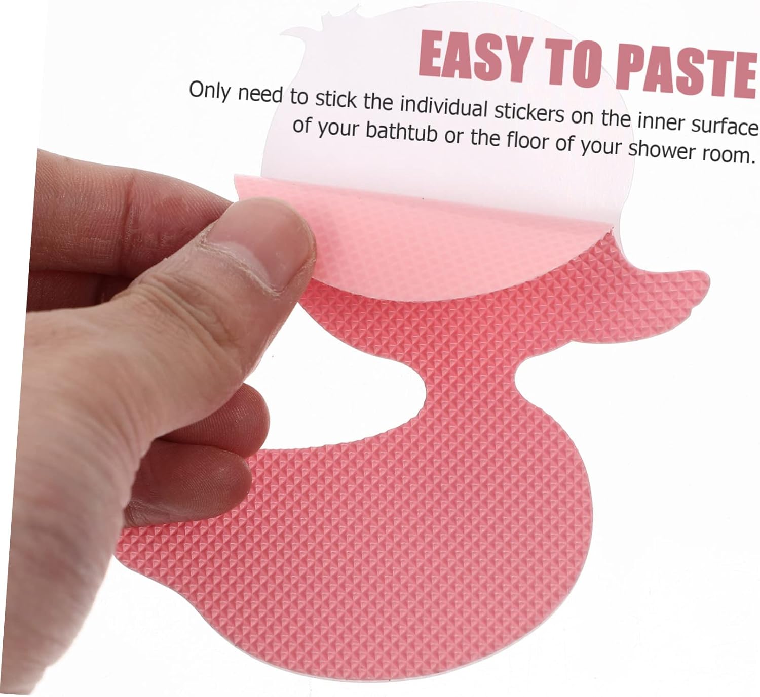 BUGUUYO 24pcs Duck Shaped Nonslip Bathtub Stickers