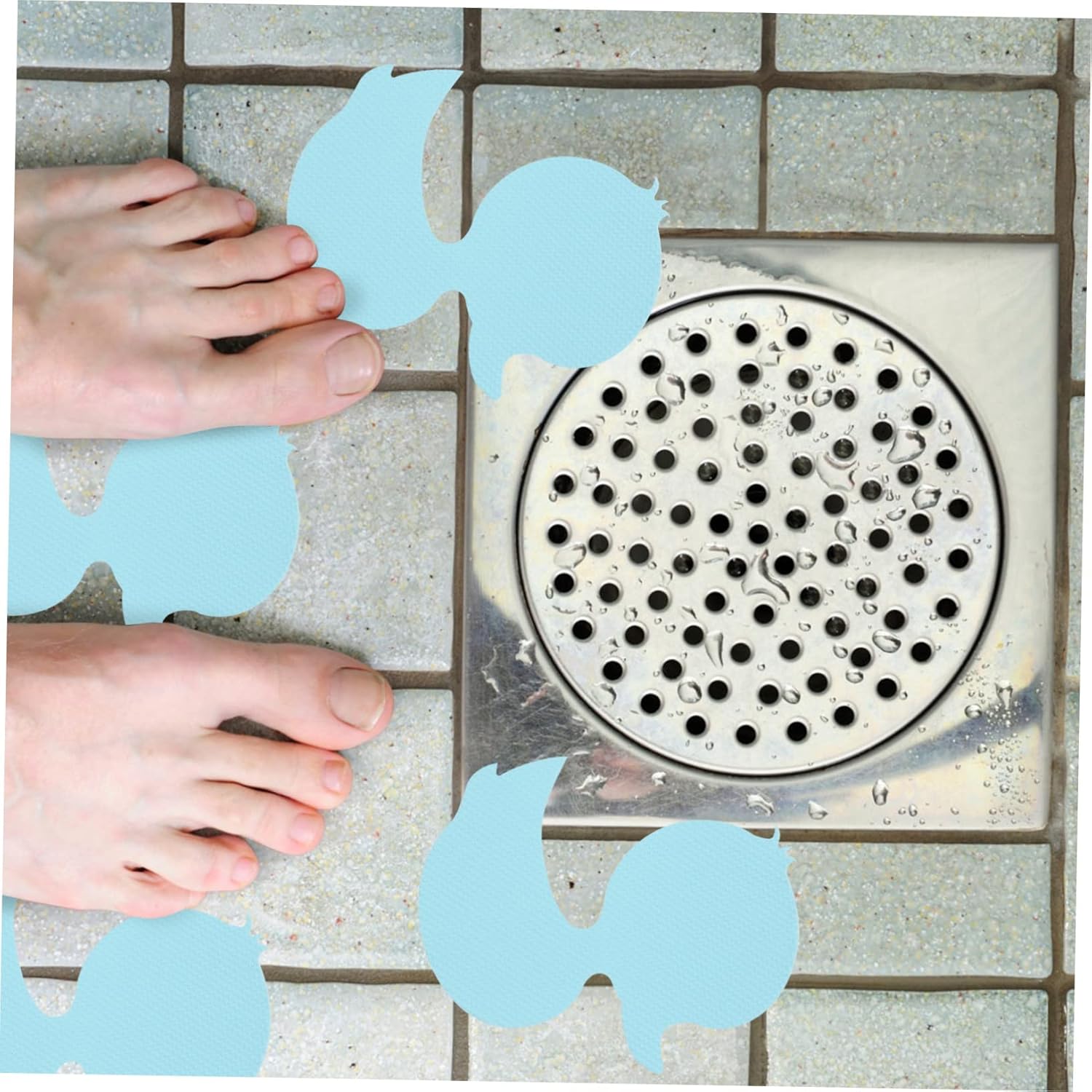 FONDOTIN 24pcs Non-Slip Bath Tub Stickers for Peva Material 1