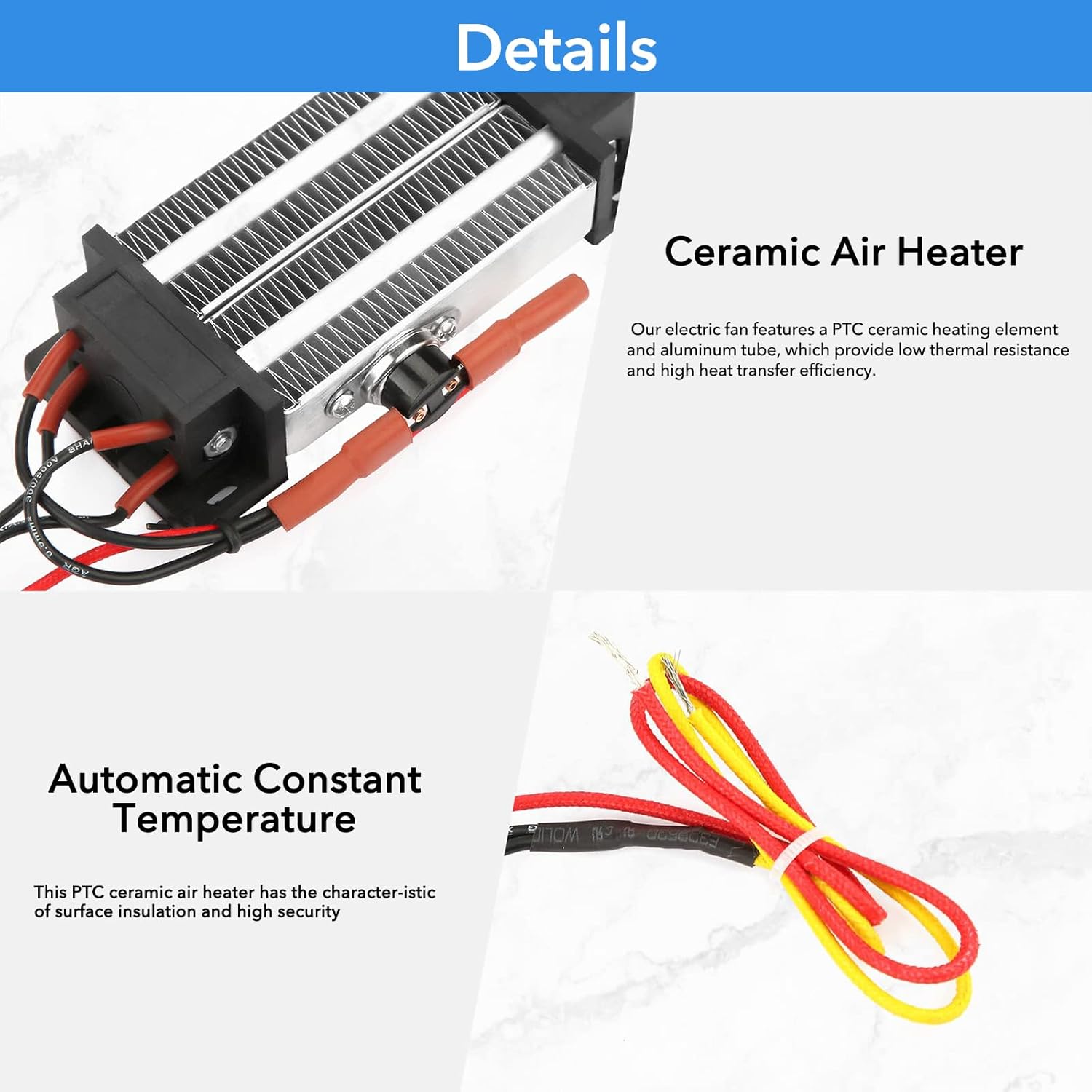 ZLXHDL PTC Heating Element 500W 110V Ceramic