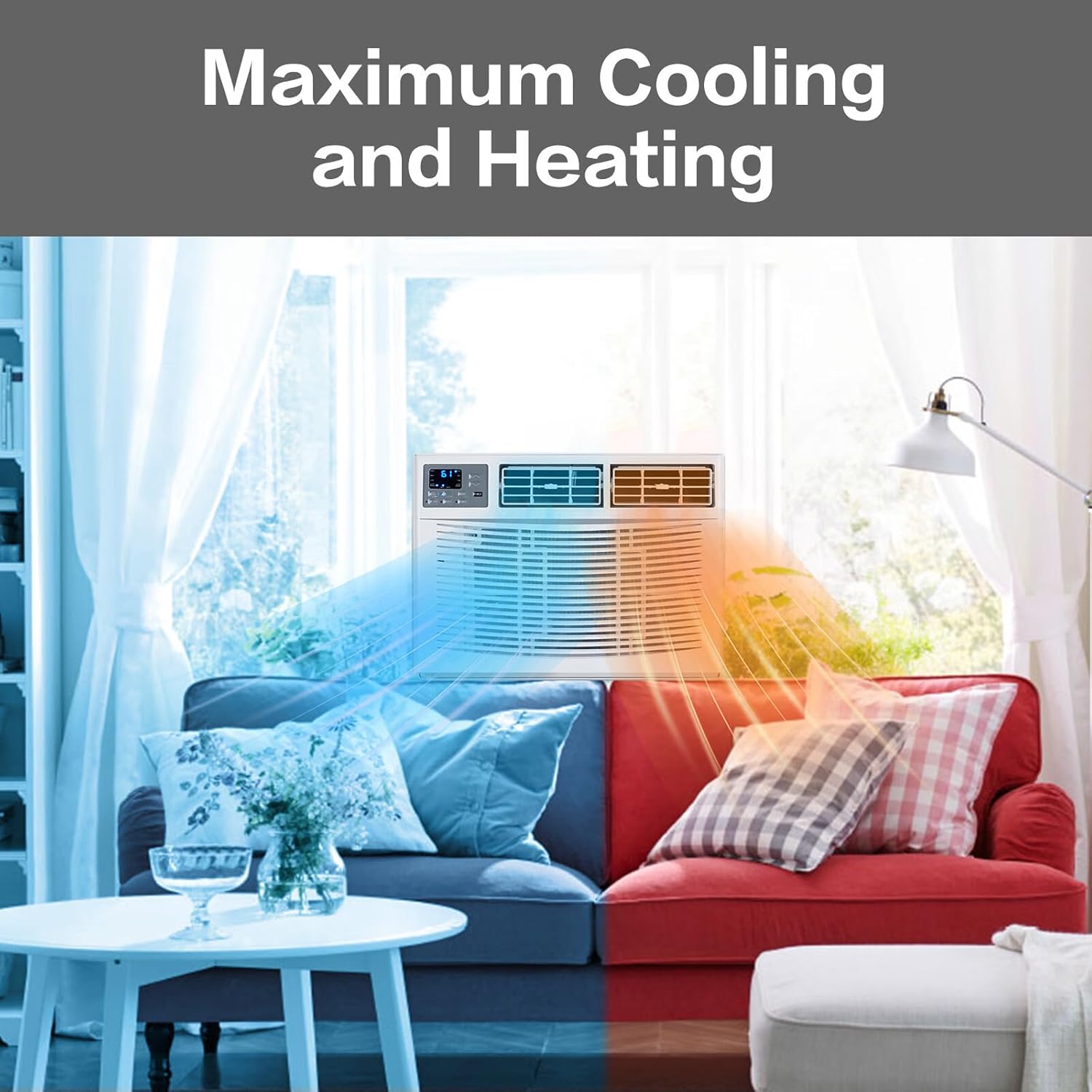 ROVSUN 8000 BTU Window AC Unit with Heat