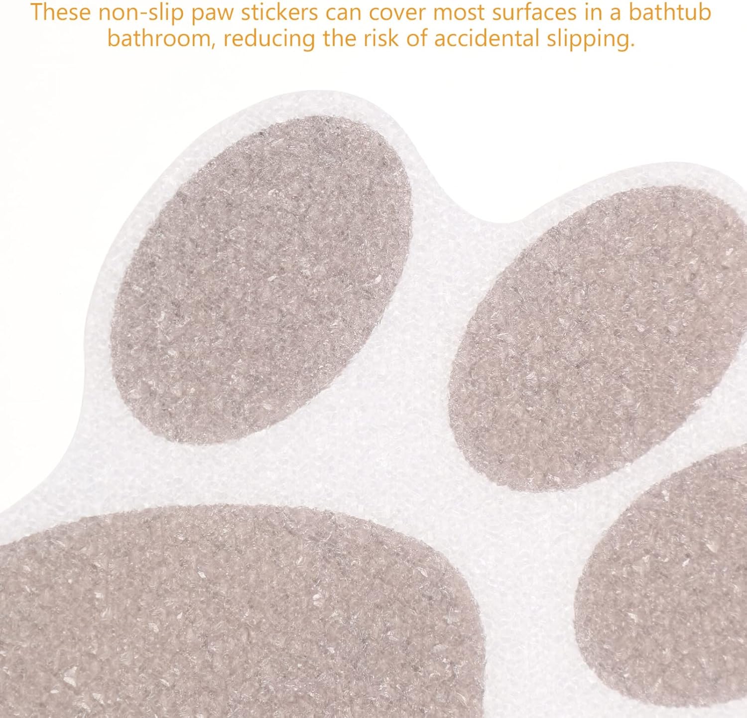 Hemoton Bathtub Dog Paw Stickers 10pcs Non Slip Decals