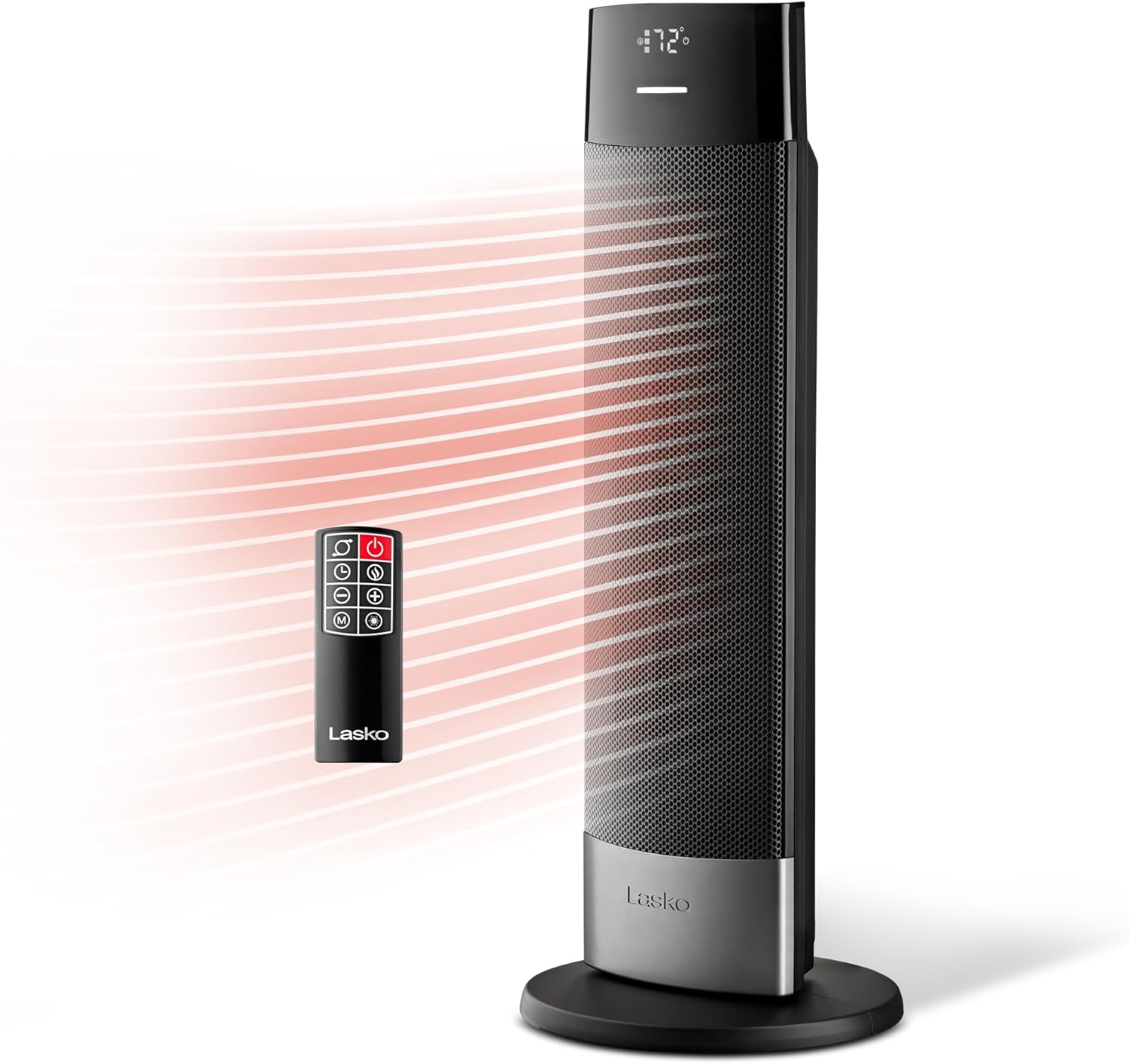 Lasko Ellipse Tower Heater 24 Inches 1500W Black