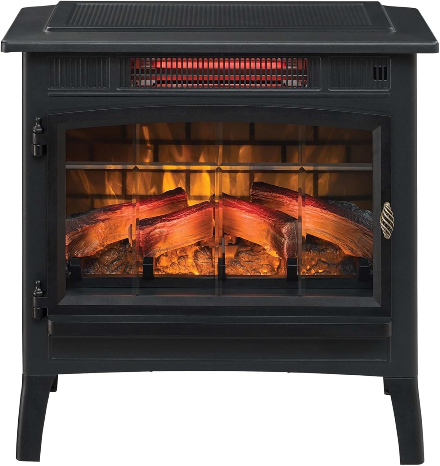 Duraflame Electric Fireplace Stove Heater with 3D Flame Effect Black 1