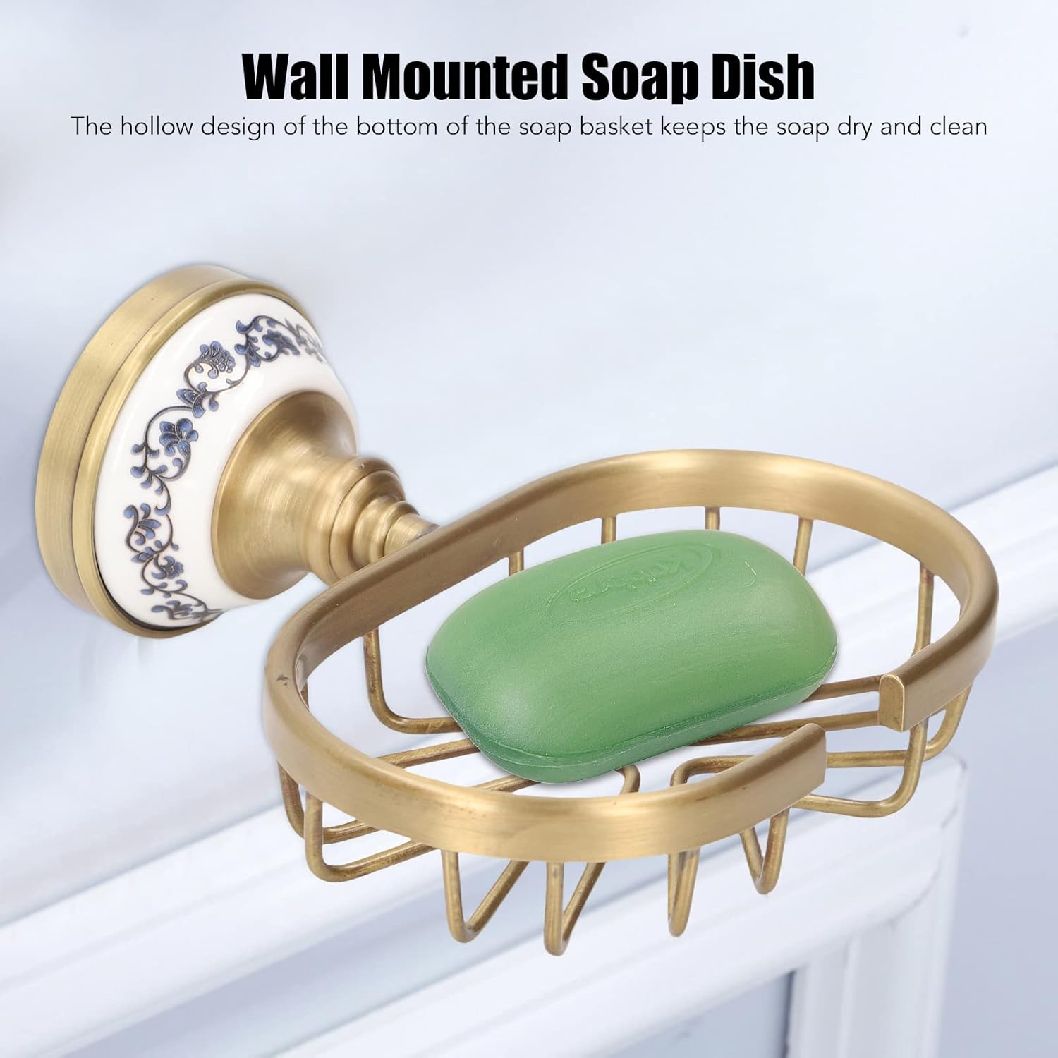 Fafeicy Soap Dish Holder Basket with Hollow Design