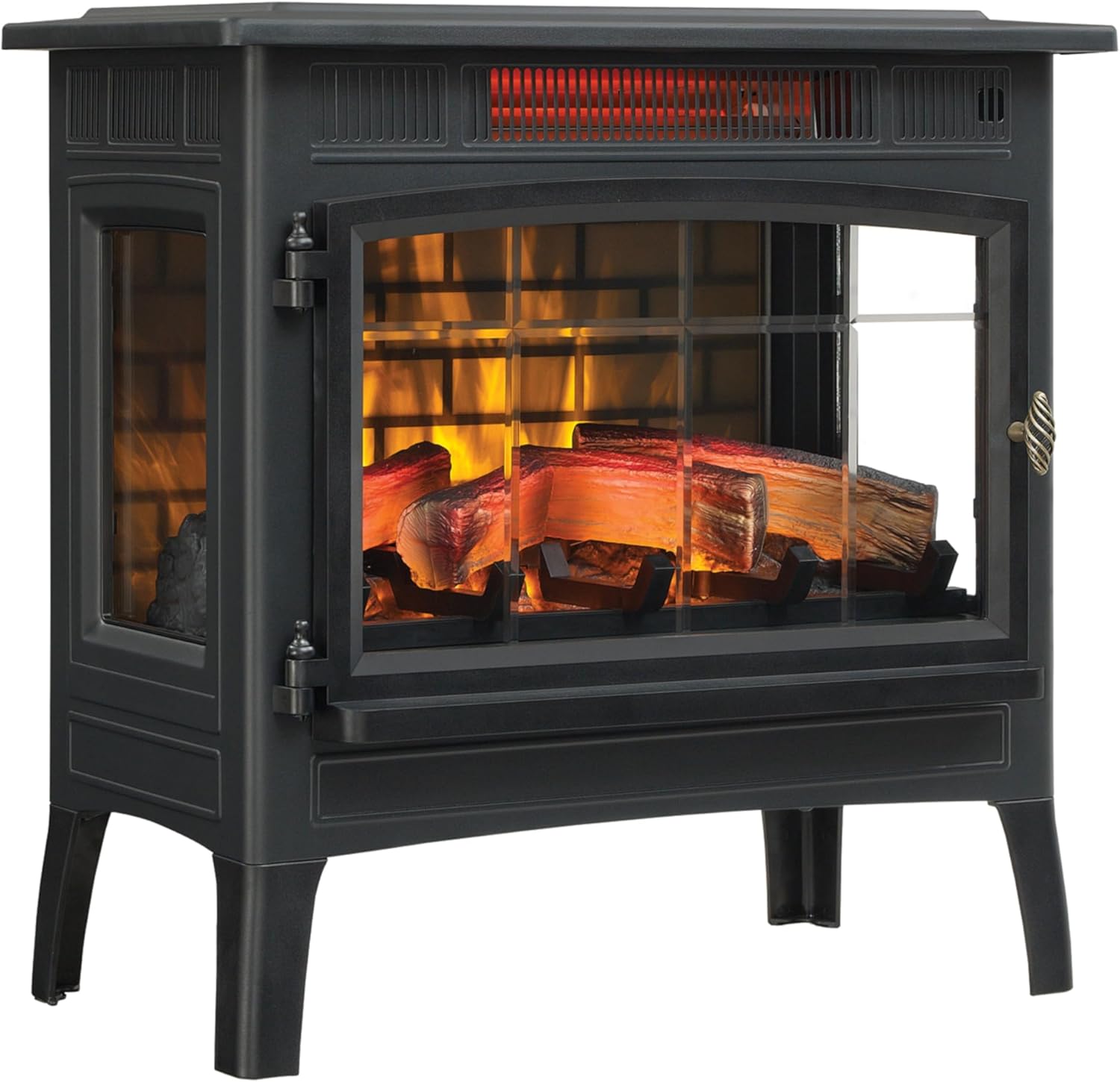 Duraflame Electric Fireplace Stove Heater with 3D Flame Effect Black 1