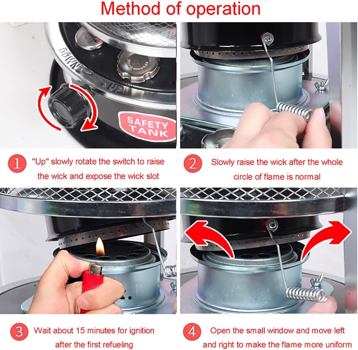 Adjustable Kerosene Stove with Storage Bag and Accessories