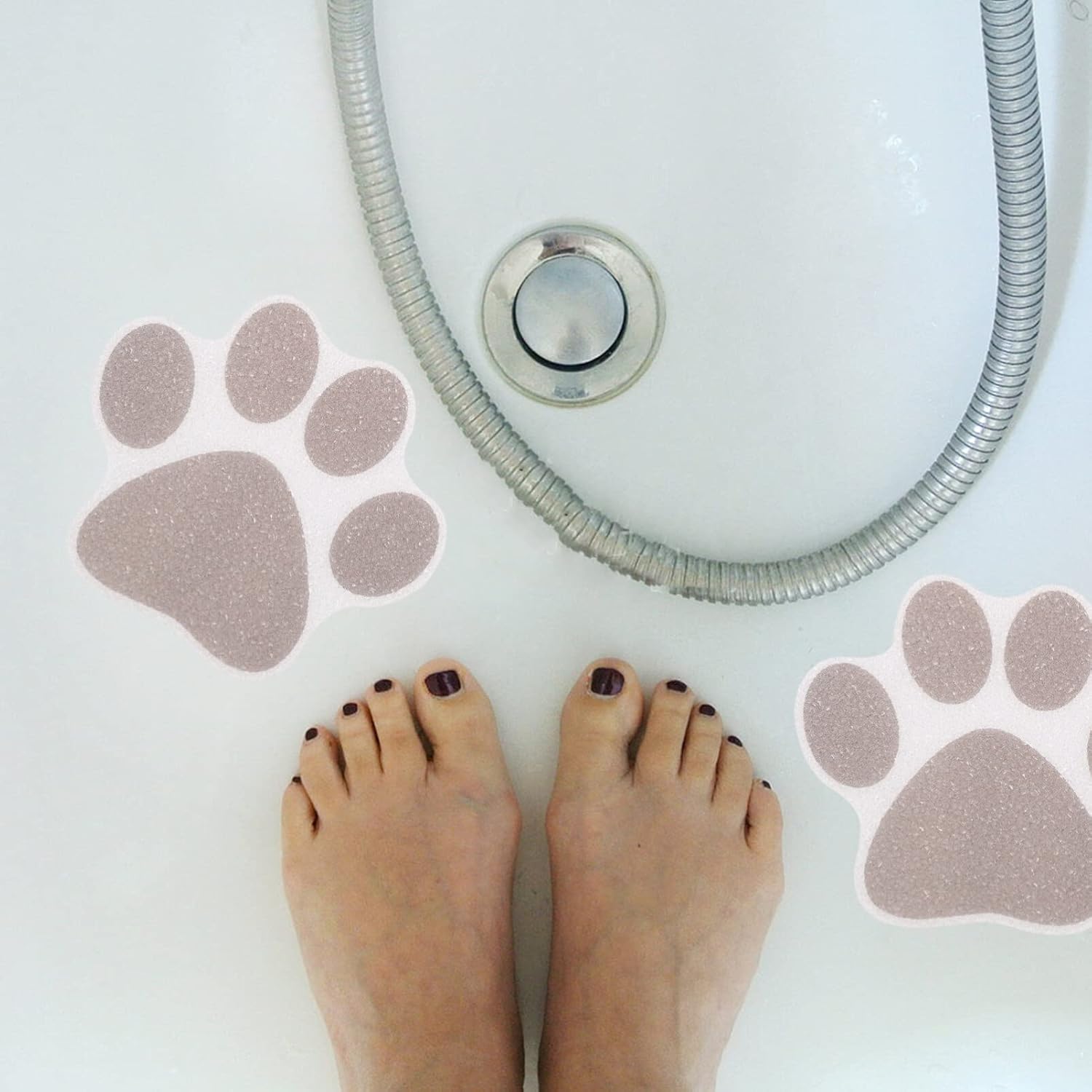 Mipcase Non-Slip Bathtub Stickers 10pcs Grey