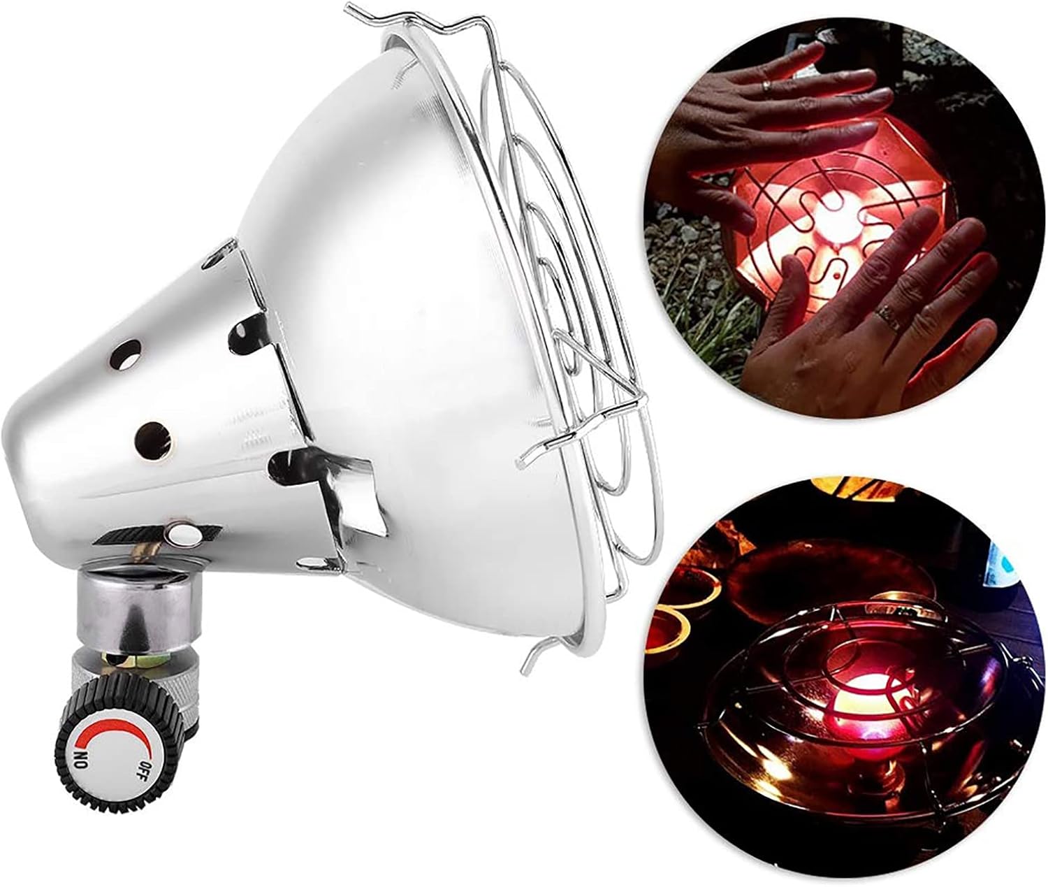 FAMYNGL Natural Gas Heater for Camping Tents