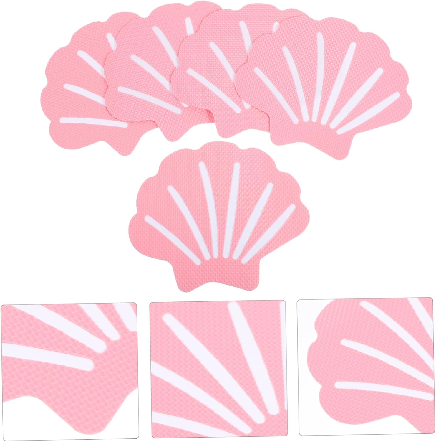 Holibanna Bathtub Nonslip Stickers 12pcs Shell Design Anti-Slip Decals