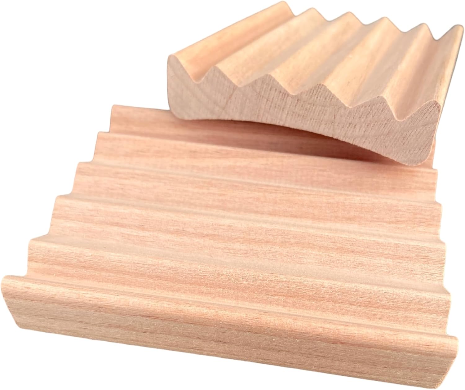 Howells Products 2 Pack Natural Wood Soap Dish
