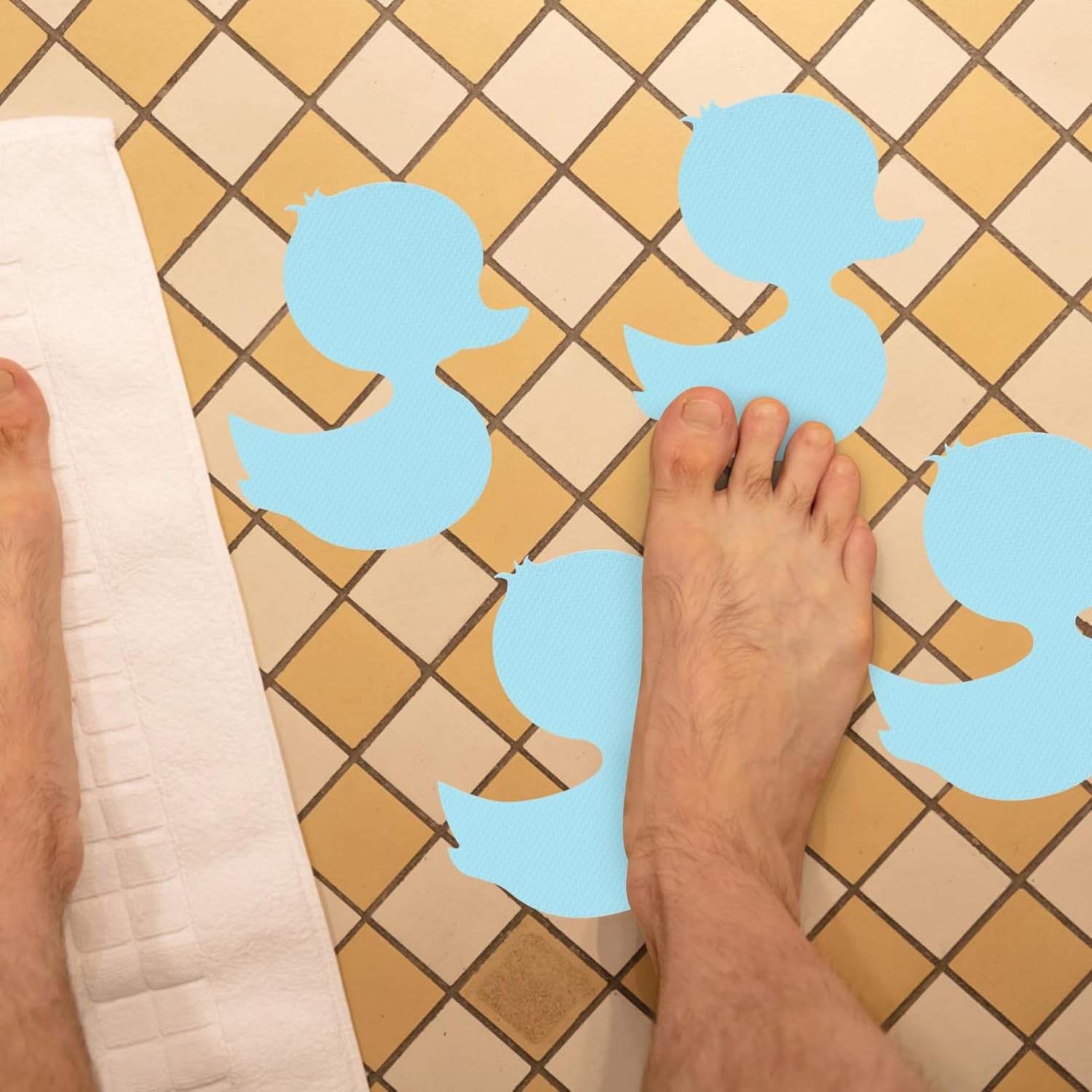 24Pcs Duck Shaped Non Slip Bathtub Stickers