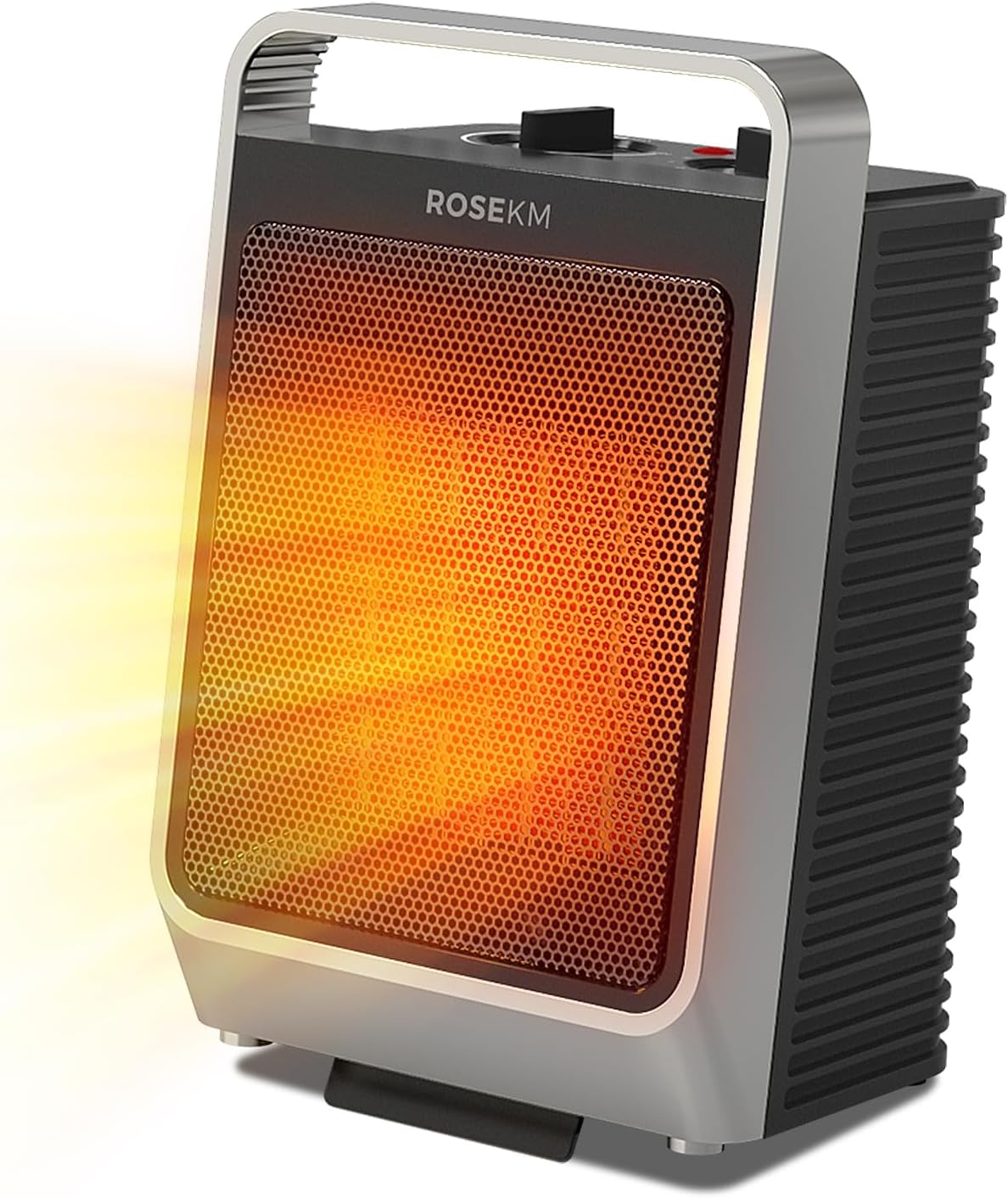 ROSEKM 1500W Ceramic Space Heater with 3 Heat Levels
