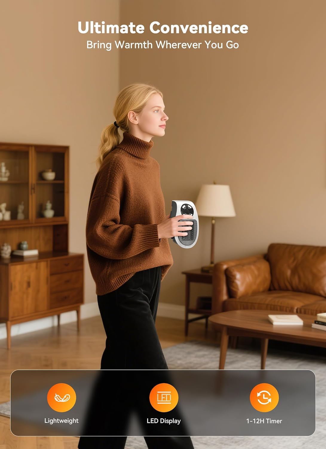Minetom 450W Compact Electric Space Heater