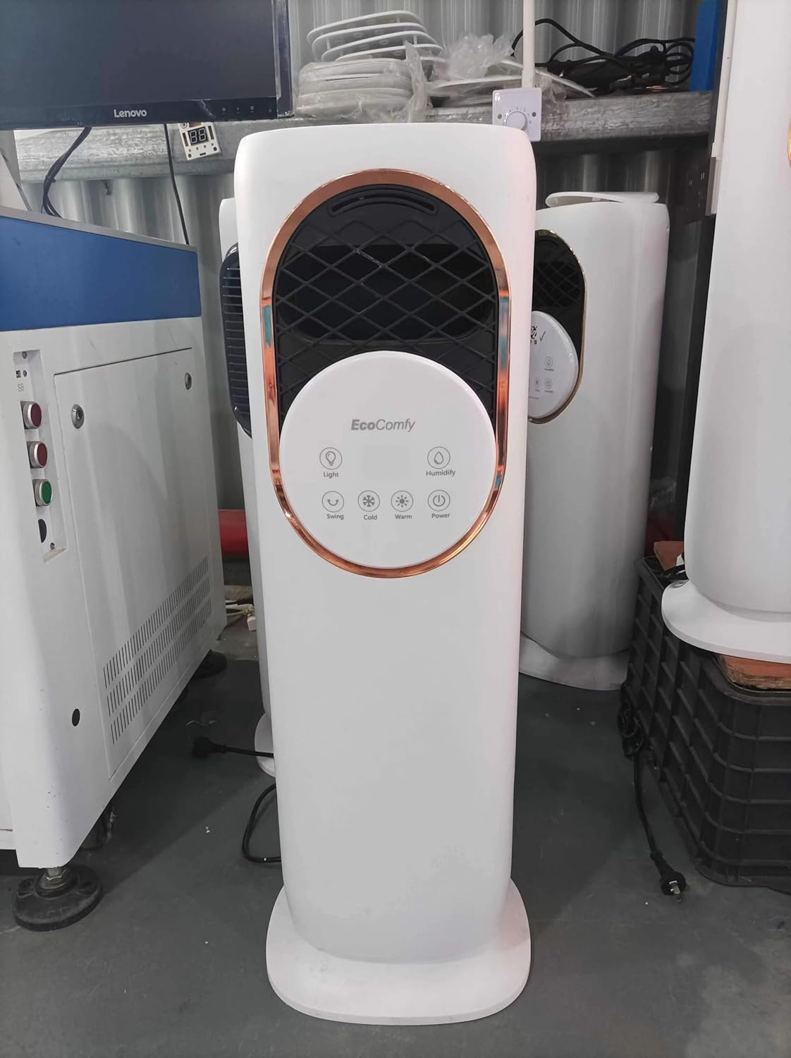 XWLAI Bladeless Tower Fan and Heater Combo with Humidifier