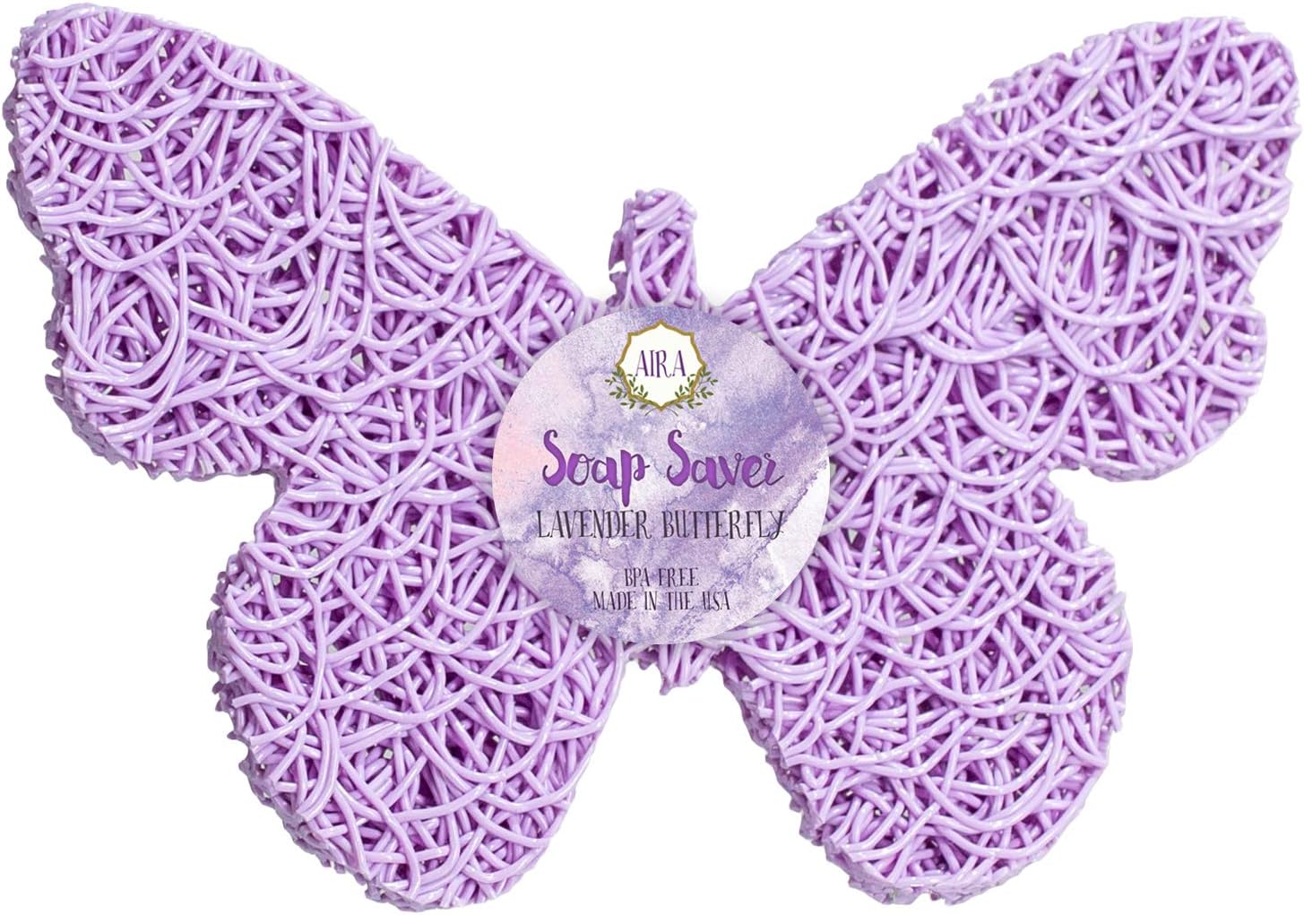 Aira Soap Saver - Lavender Butterfly Design