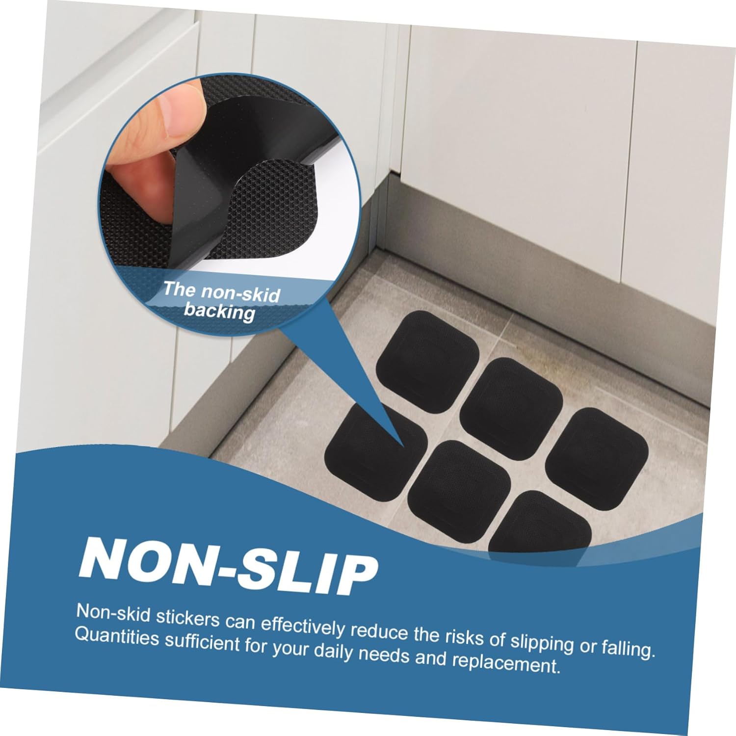 TINEASUR 20 Sheets Non-Slip Bathroom Sticker