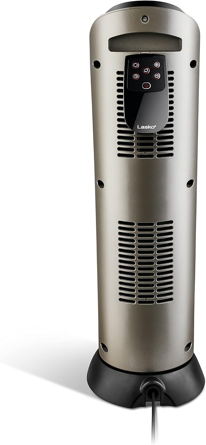 Lasko 225 Inch Oscillating Ceramic Space Heater with Remote Control and Timer