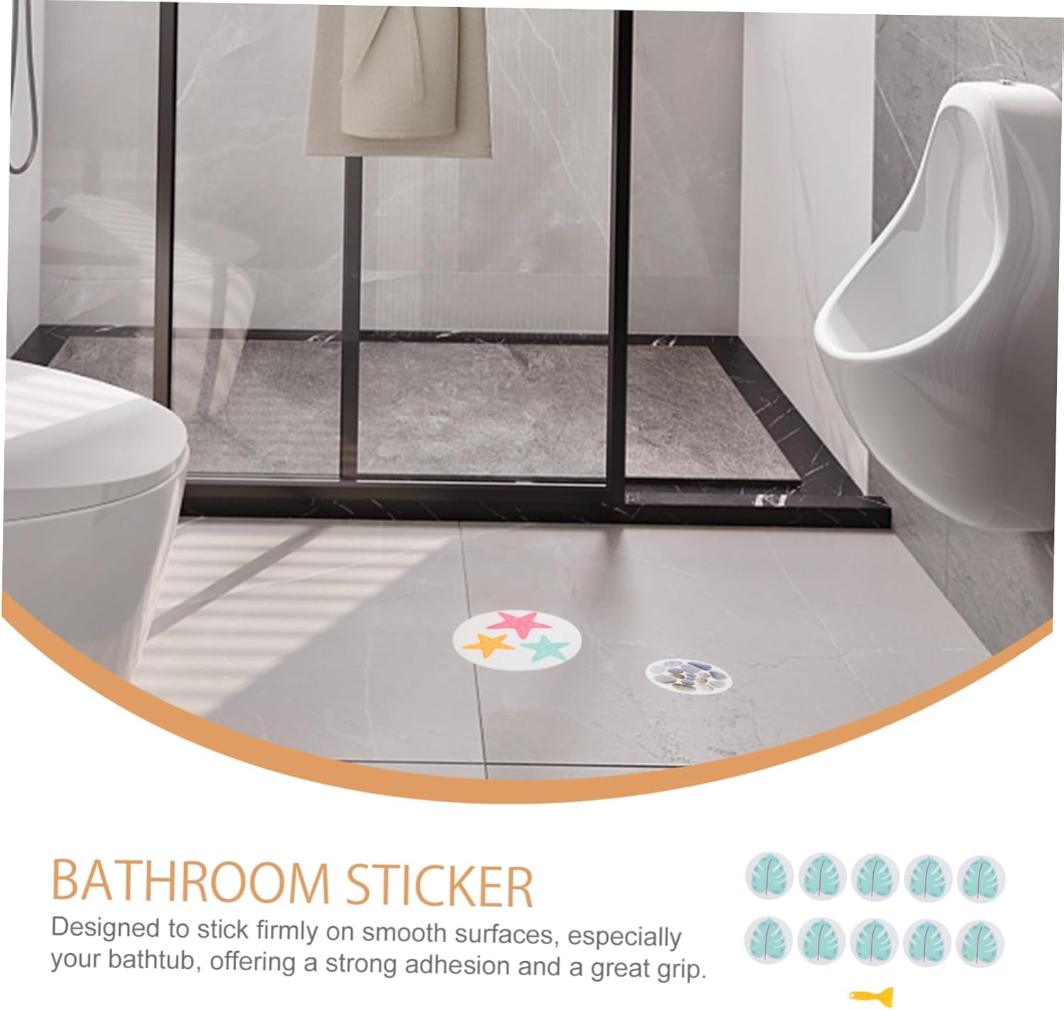 ABOOFAN 8Pcs Non-Slip Bathtub Stickers for Safety 1