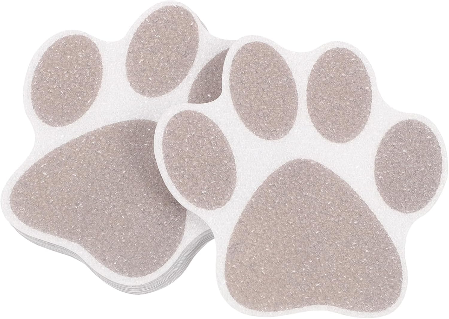 10pcs Paw Bathtub Non-Slip Stickers Grey Safe Grip Design