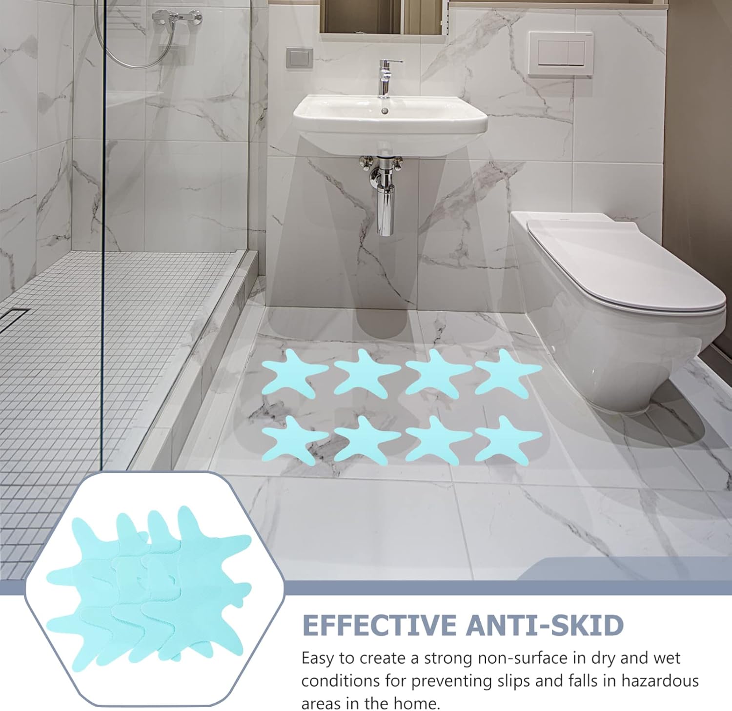 Veemoon Non-Slip Bathtub Stickers 25 Pieces
