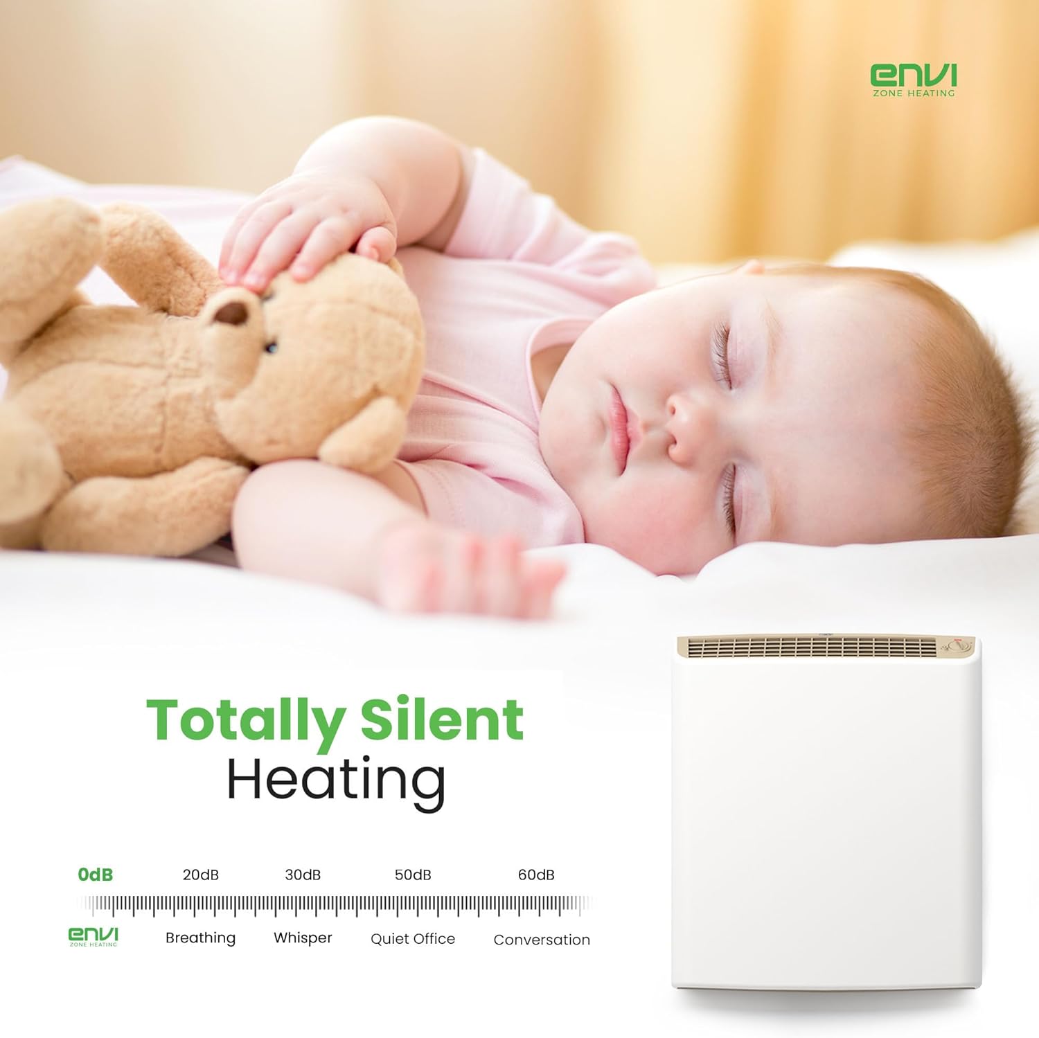 ENVI MAX Electric Wall Heater for Large Rooms
