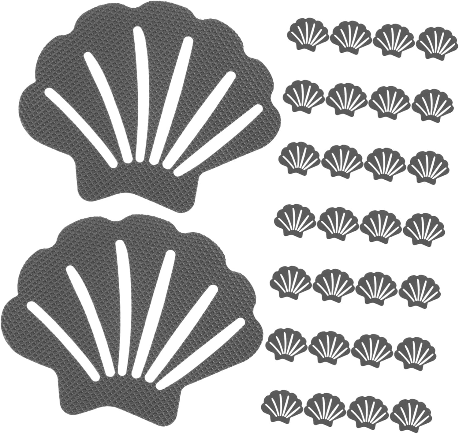 RORPOIR 30Pcs Shell Shaped Non-Slip Bathtub Stickers